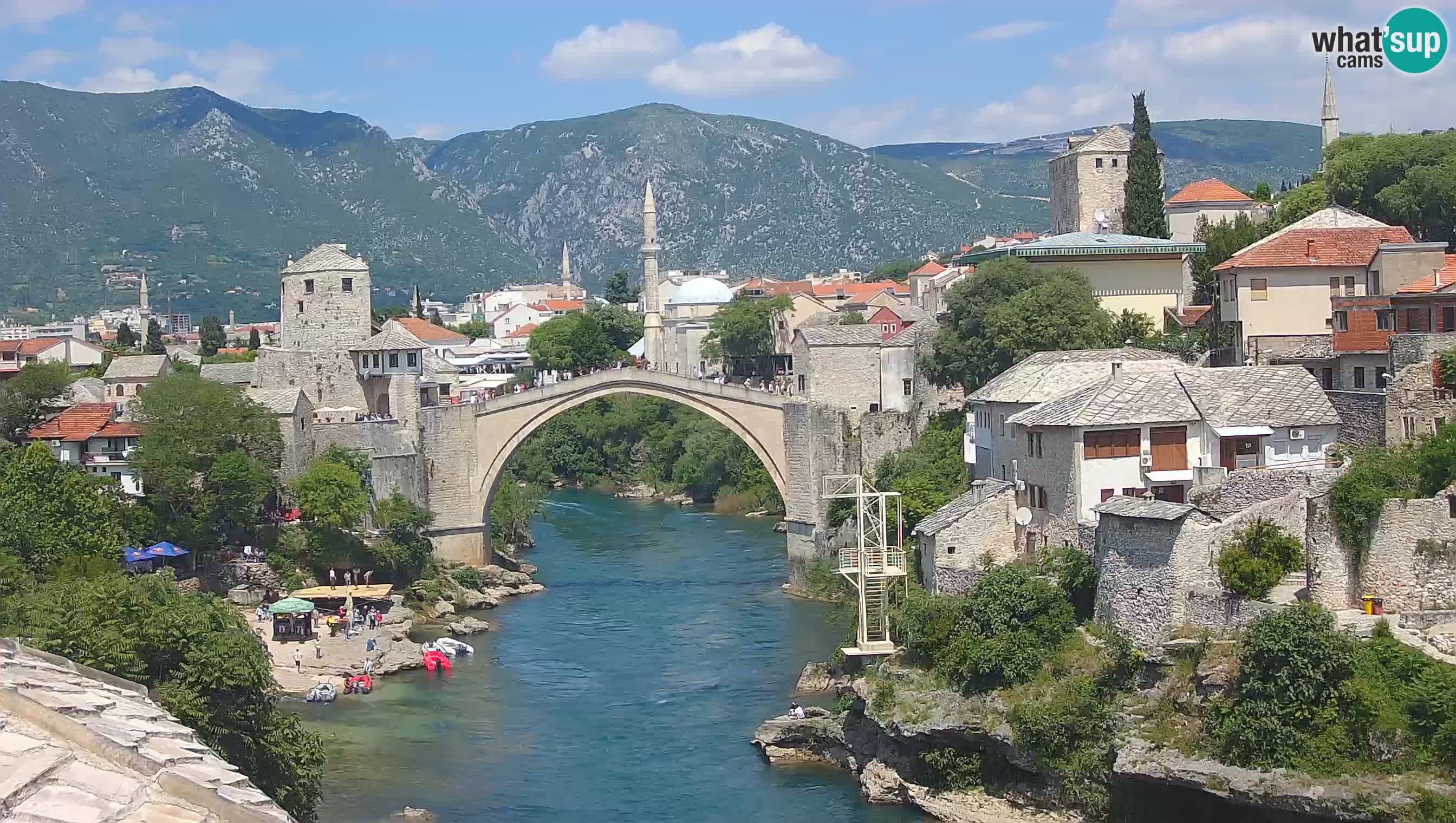 Mostar Live webcam – Old Bridge and Neretva river