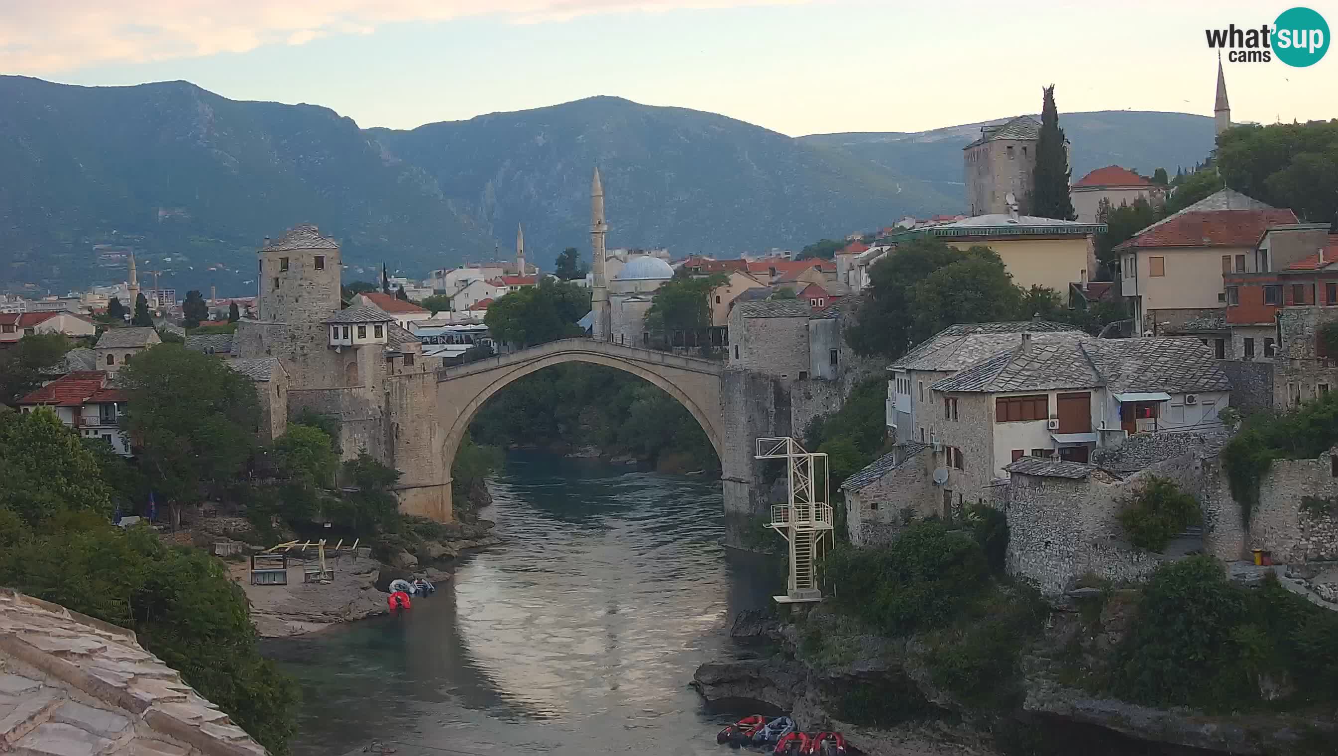 Mostar Live webcam – Old Bridge and Neretva river
