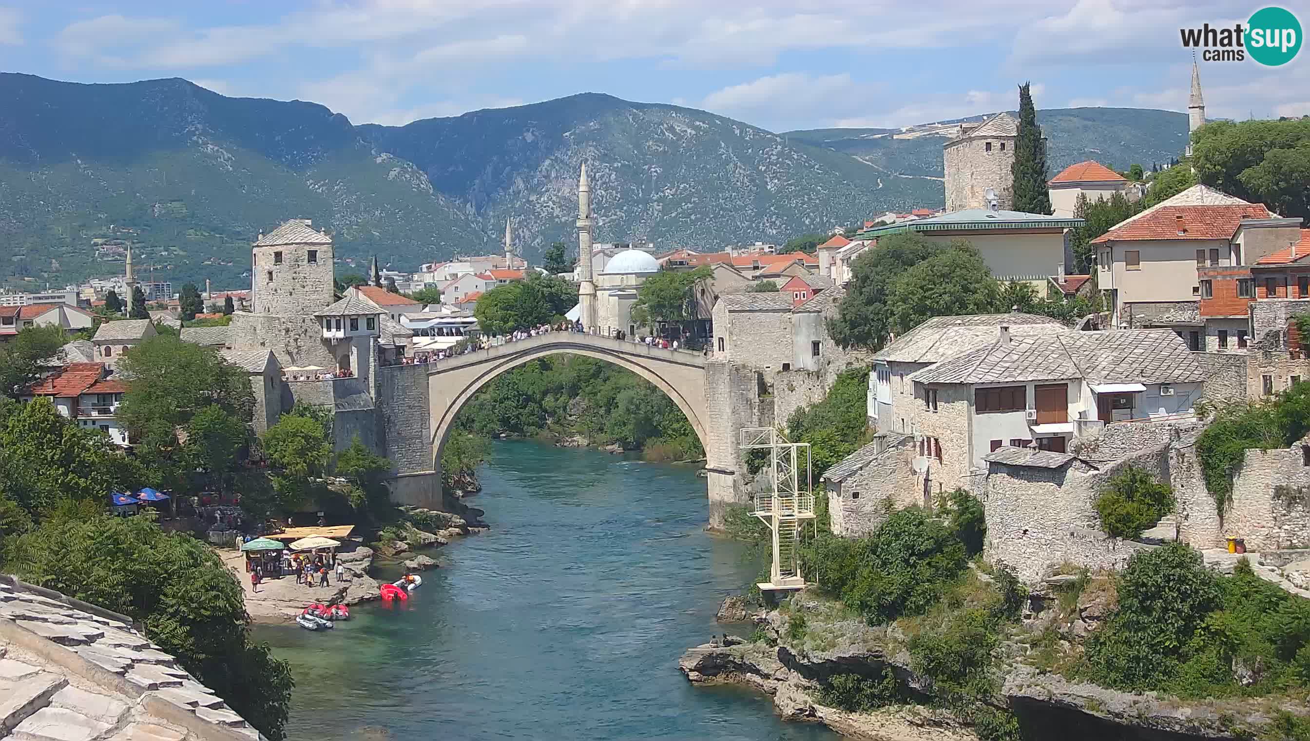 Mostar – Die Alte Brücke über den Fluss Neretva