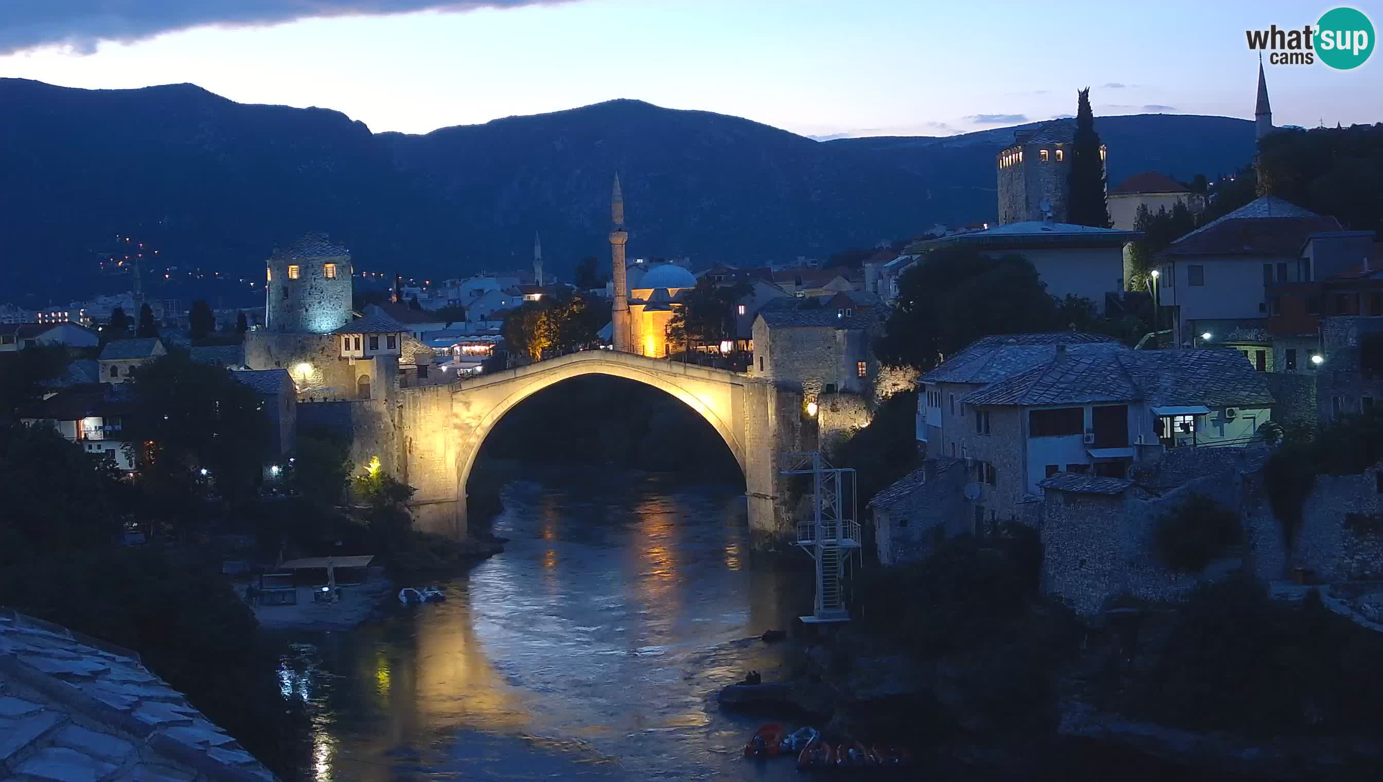 Mostar Live webcam – Old Bridge and Neretva river