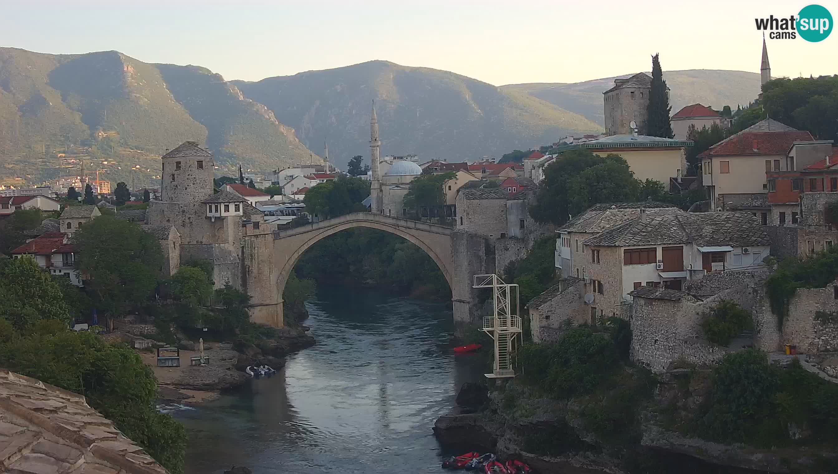 Mostar web kamera – Stari Most i rijeka Neretva – Goa Mostar