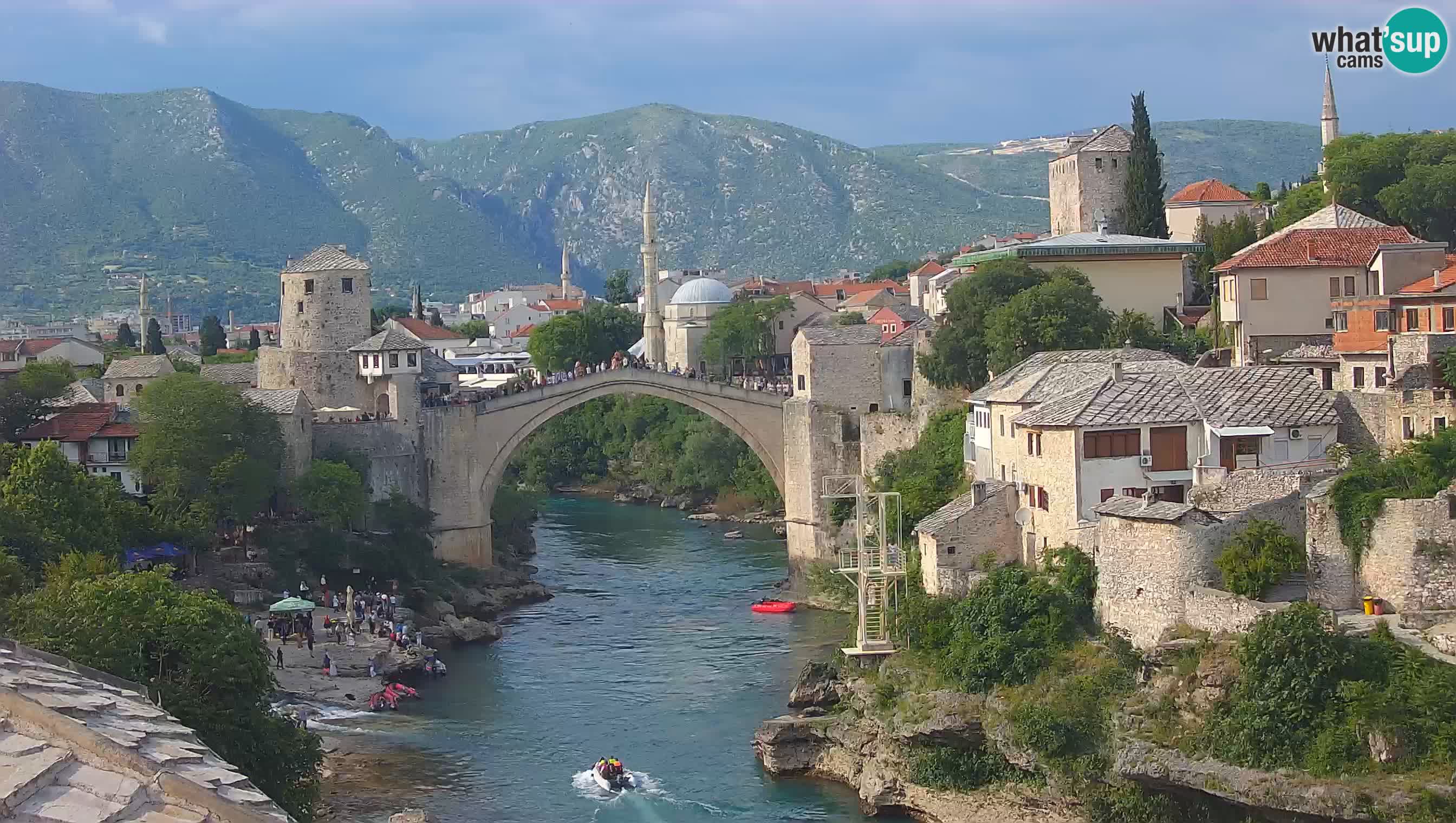 Webcam Mostar – Il Ponte Vecchio sul fiume Neretva