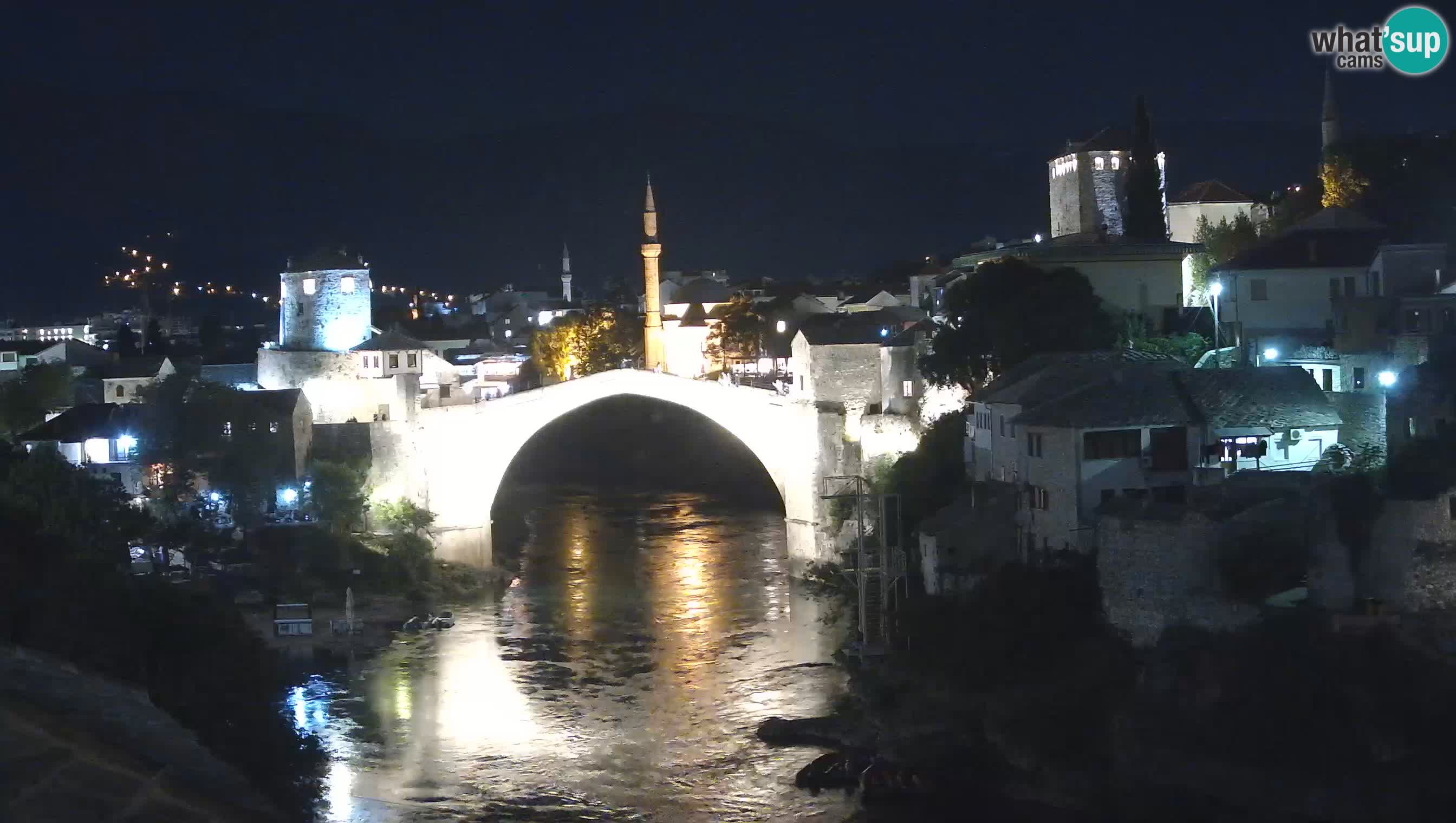 Webcam de Mostar – Le Vieux Pont sur la rivière Neretva