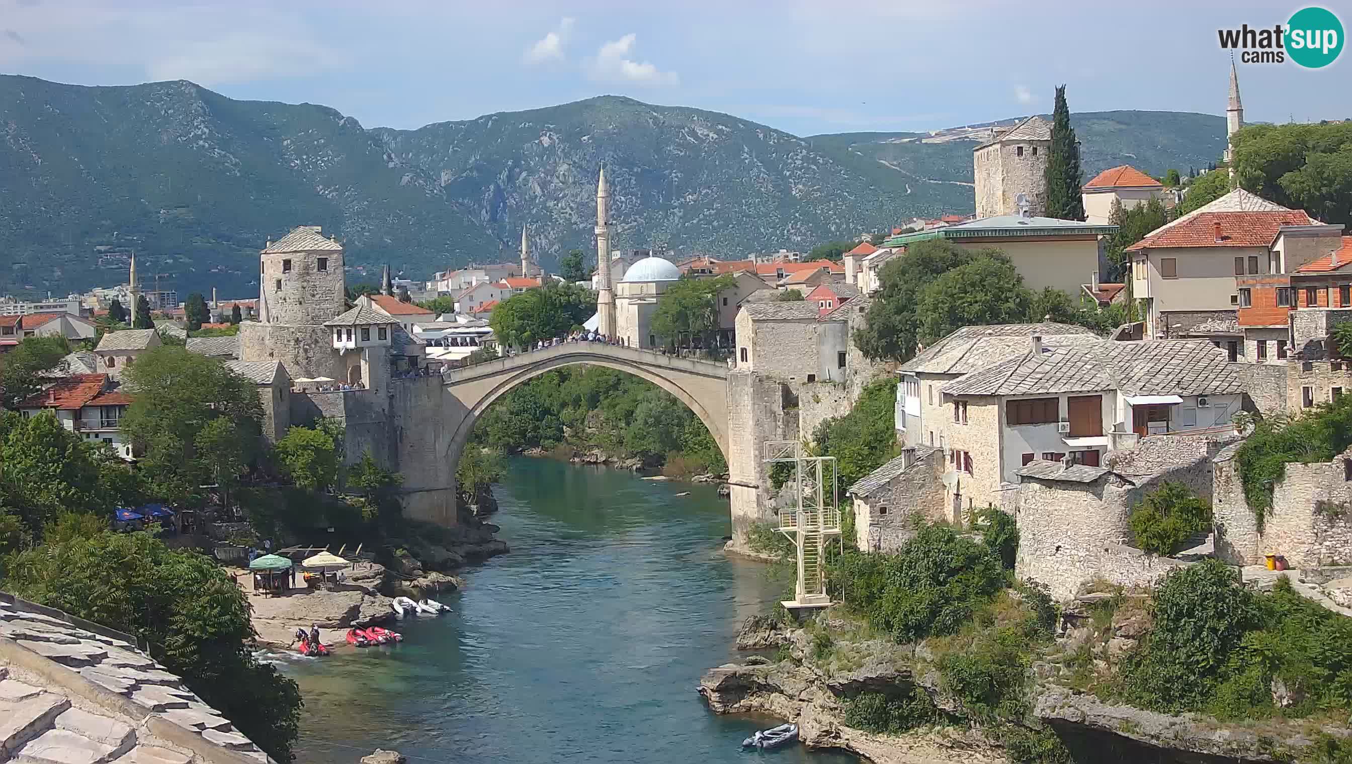 Mostar web kamera – Stari Most i rijeka Neretva – Goa Mostar