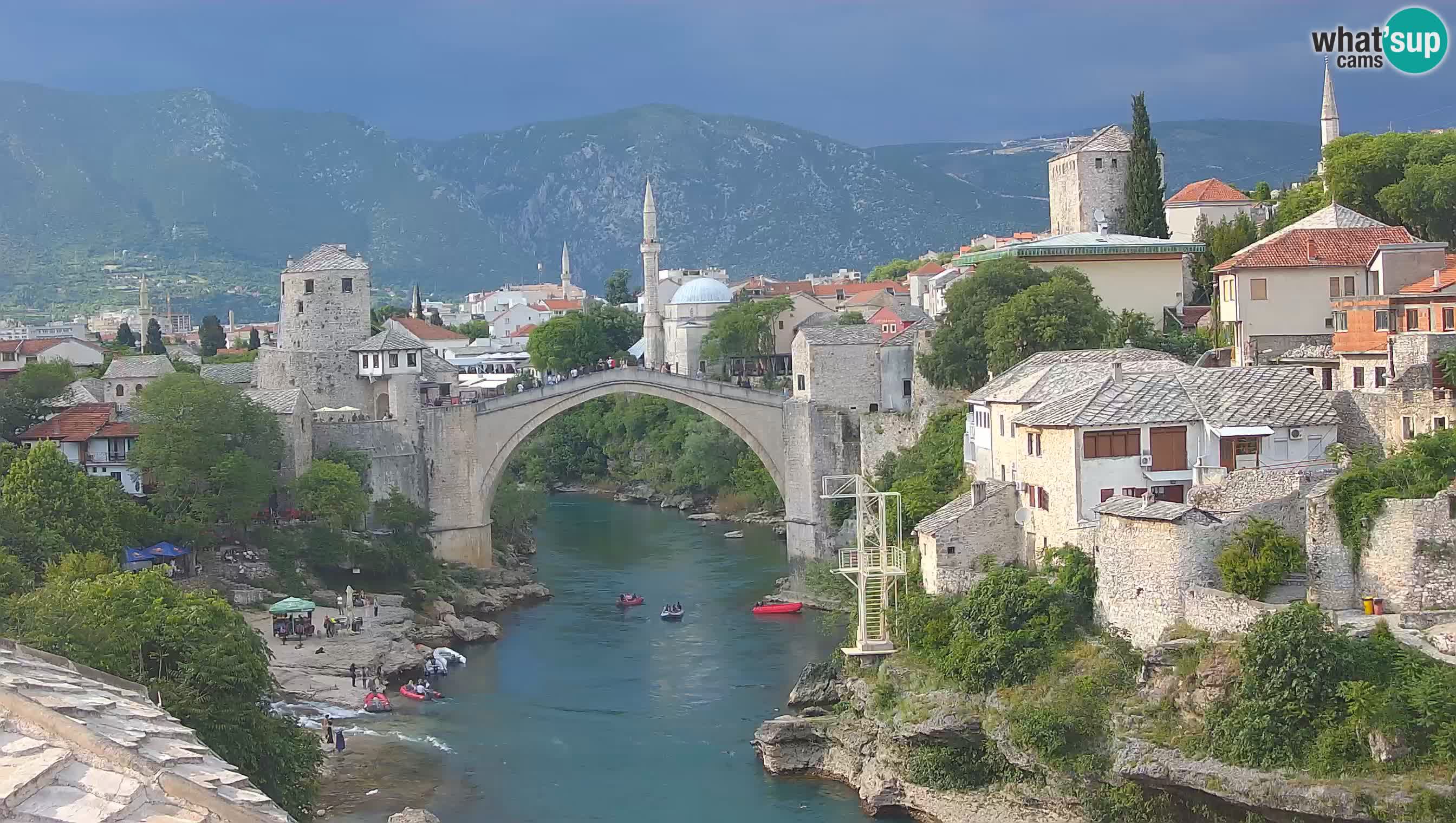 Mostar web kamera – Stari Most i rijeka Neretva – Goa Mostar
