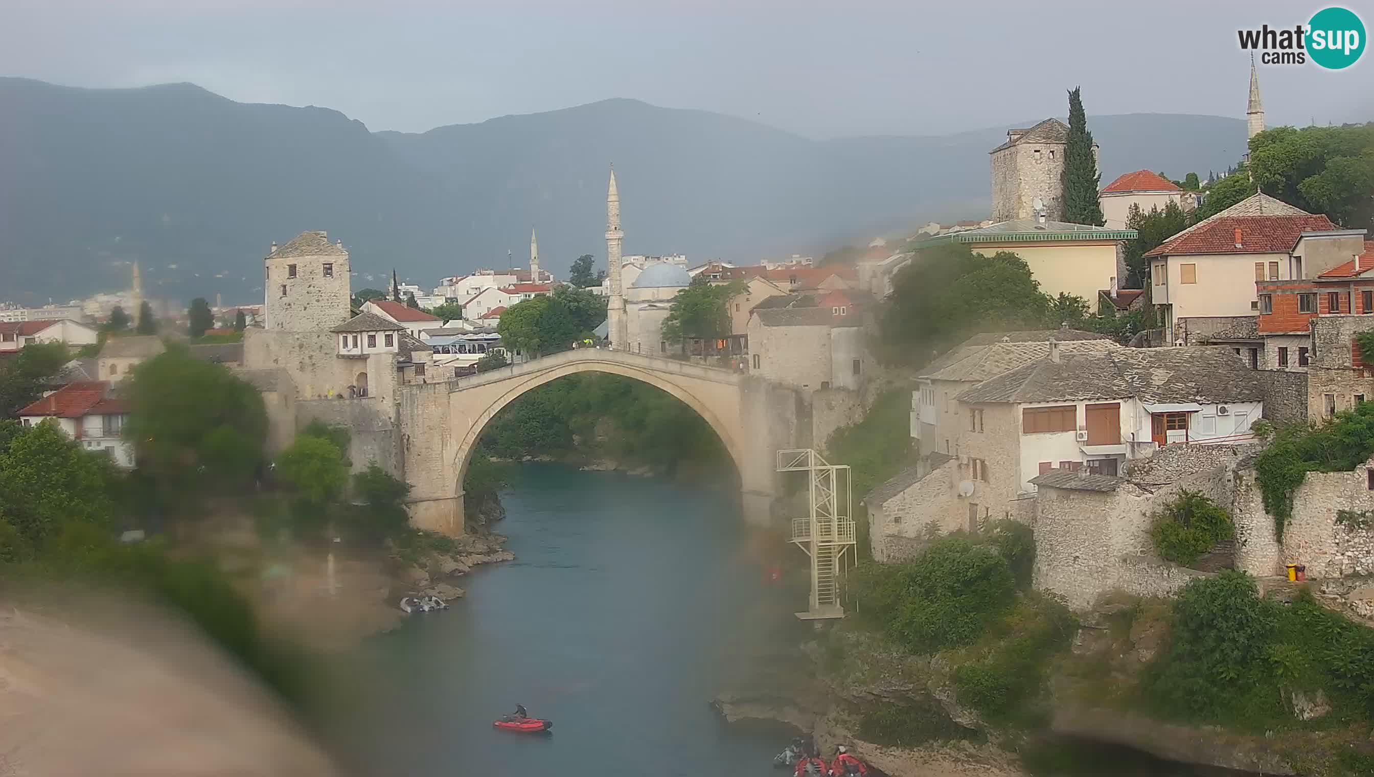 Webcam de Mostar – Le Vieux Pont sur la rivière Neretva