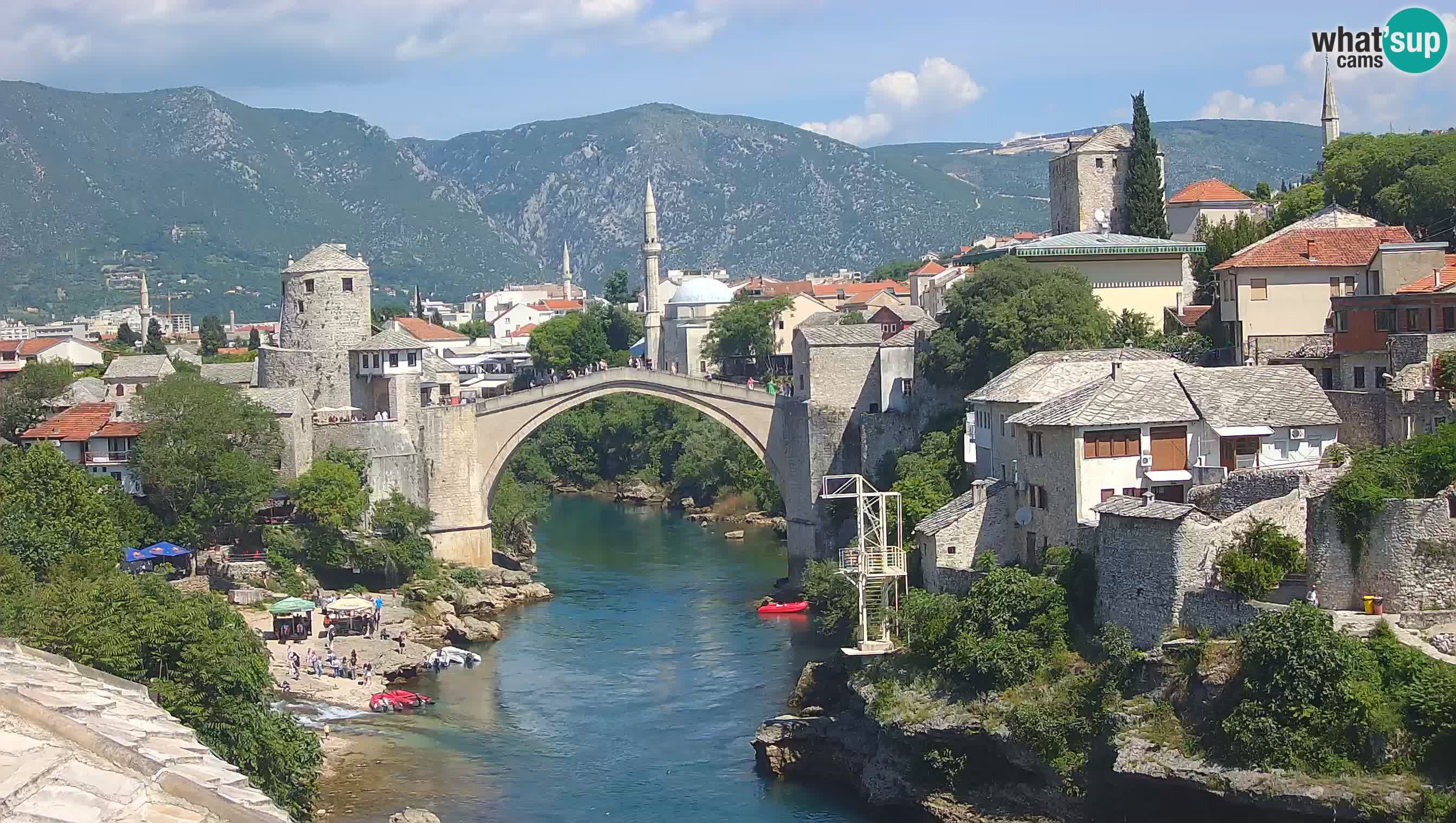 Mostar webcam – LIVE Old Bridge and Neretva river