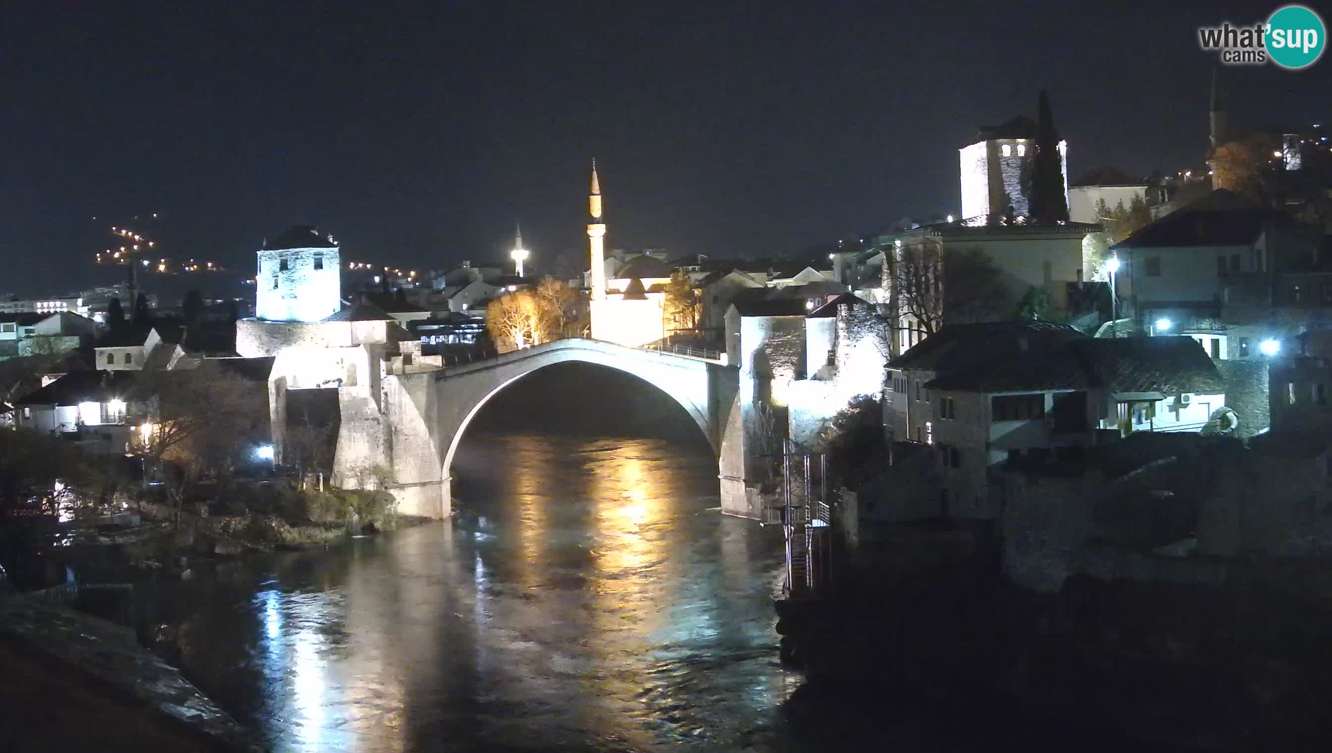 Webcam de Mostar – Le Vieux Pont sur la rivière Neretva