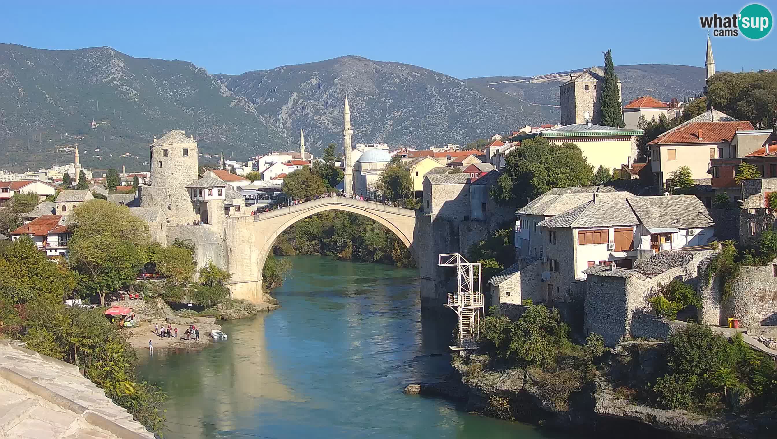 Mostar web kamera – Stari Most i rijeka Neretva – Goa Mostar