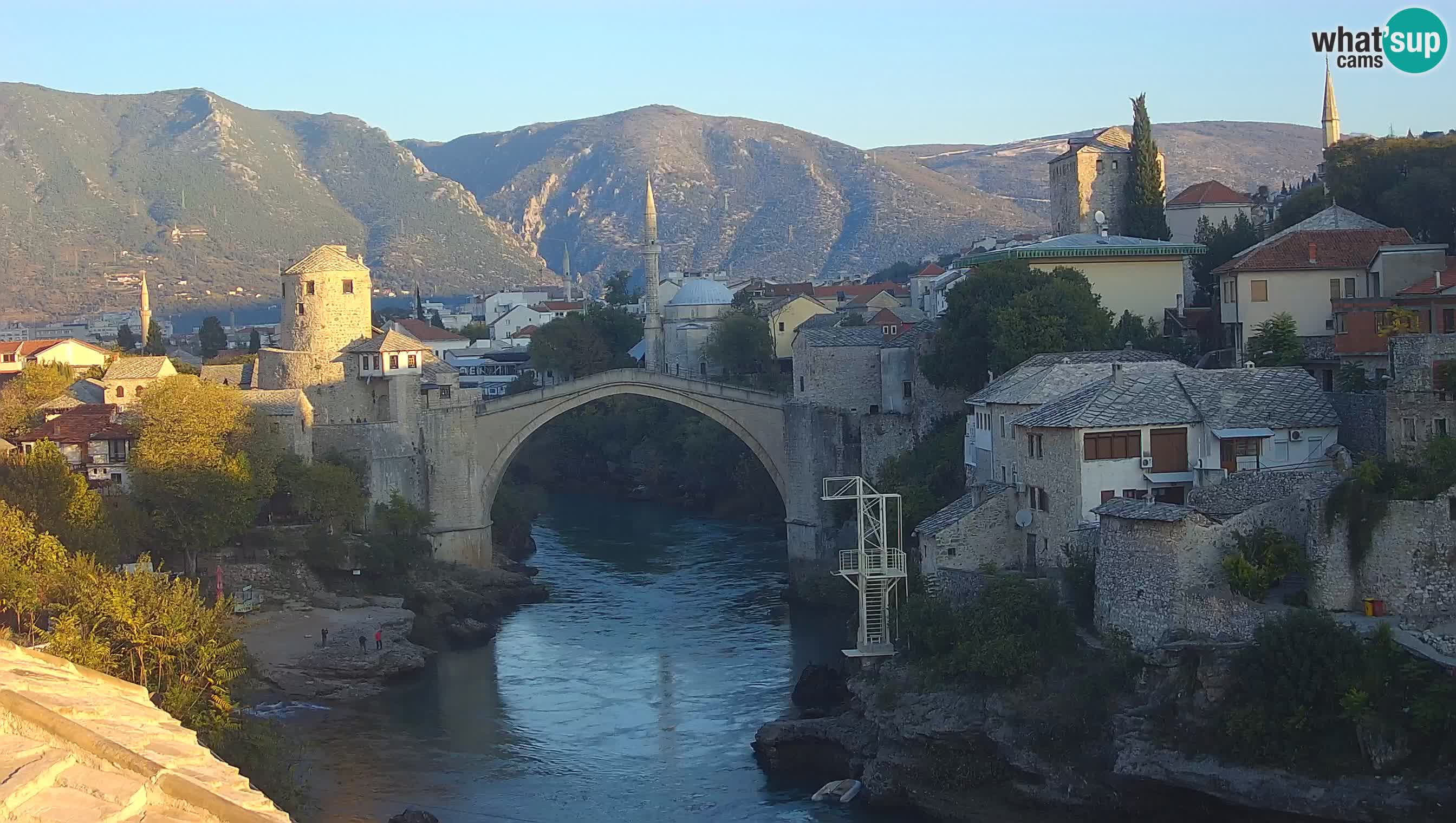 Cámara web de Mostar – El Viejo Puente sobre el río Neretva