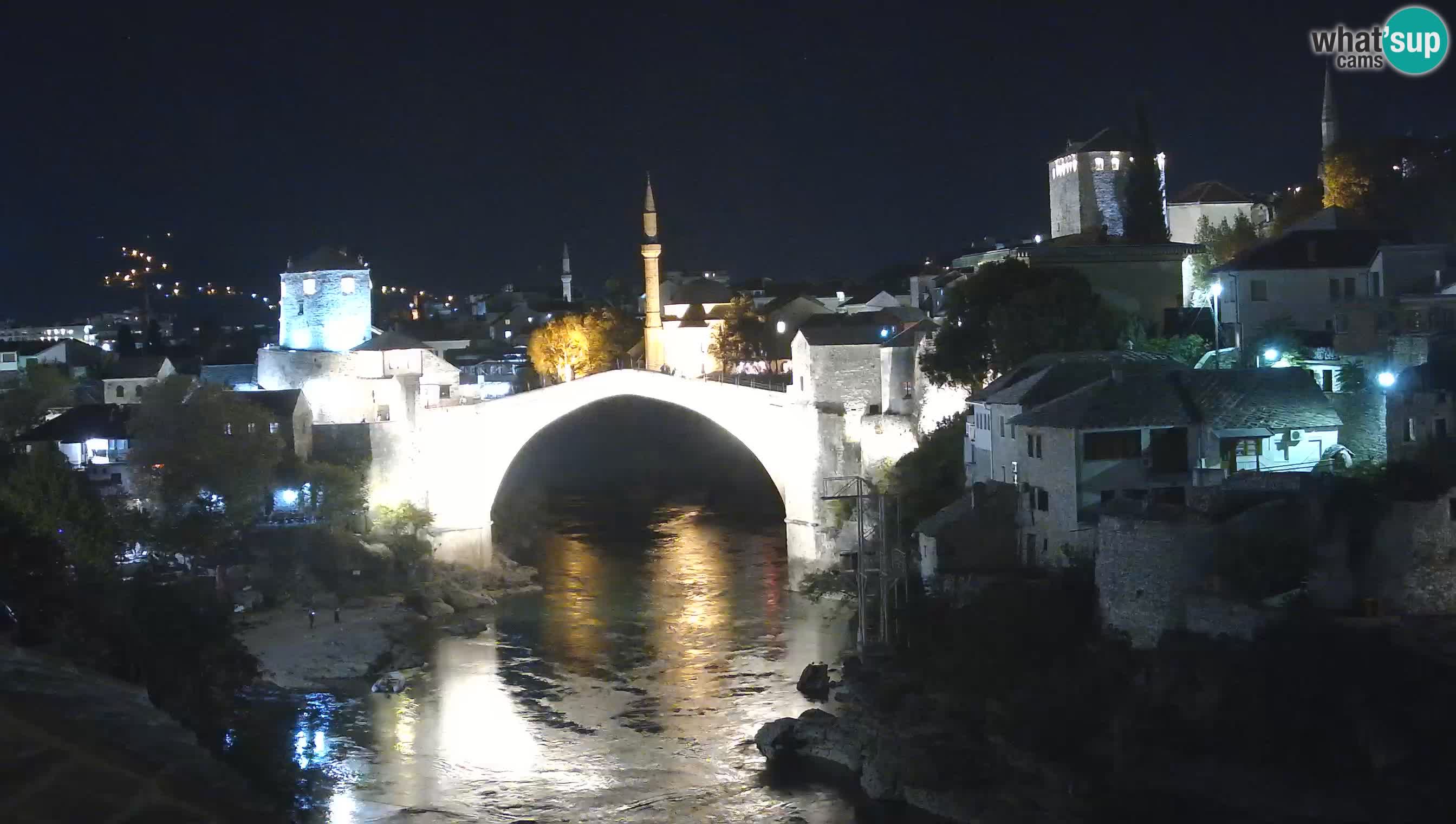 Webcam de Mostar – Le Vieux Pont sur la rivière Neretva