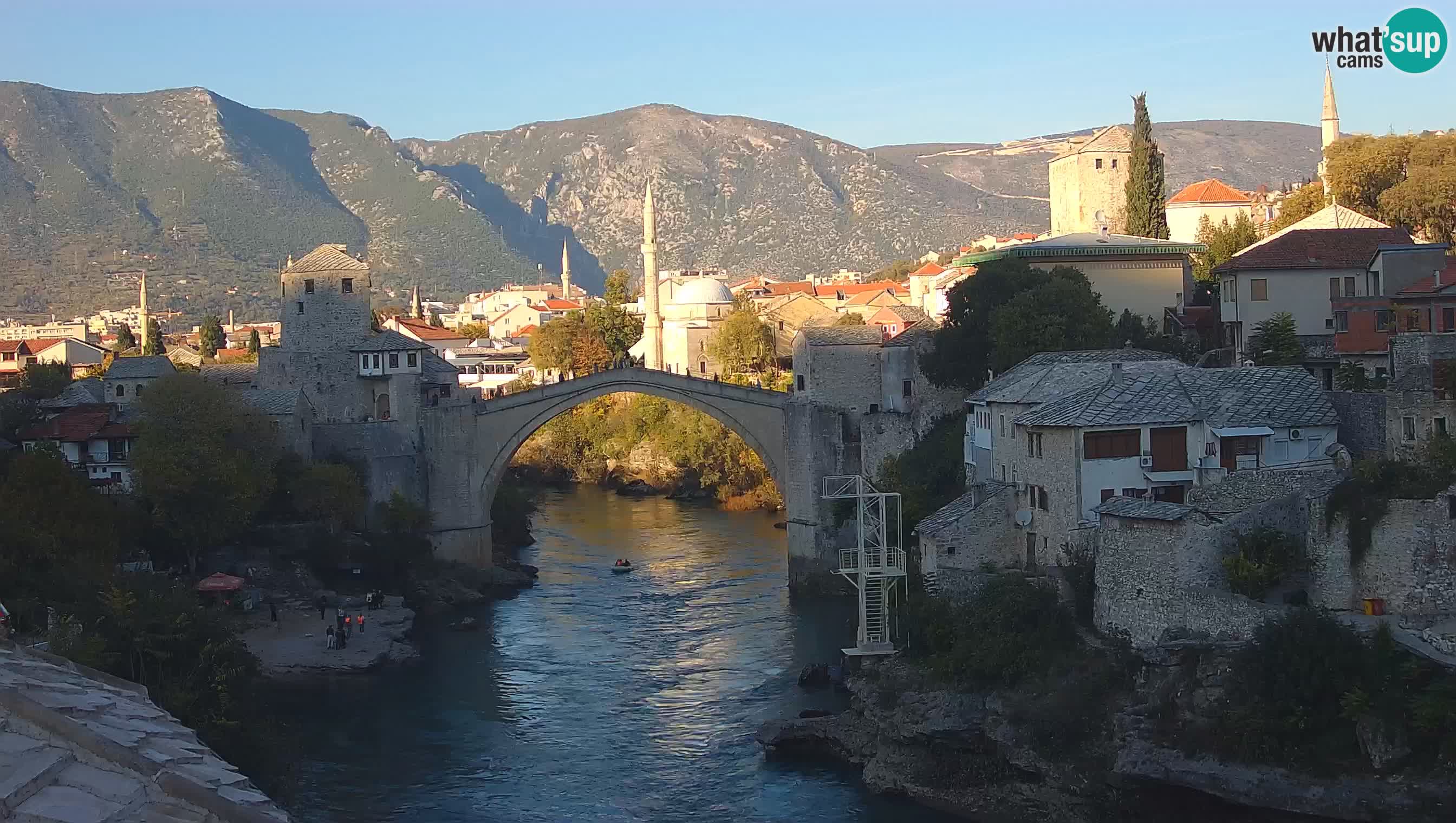 Webcam de Mostar – Le Vieux Pont sur la rivière Neretva