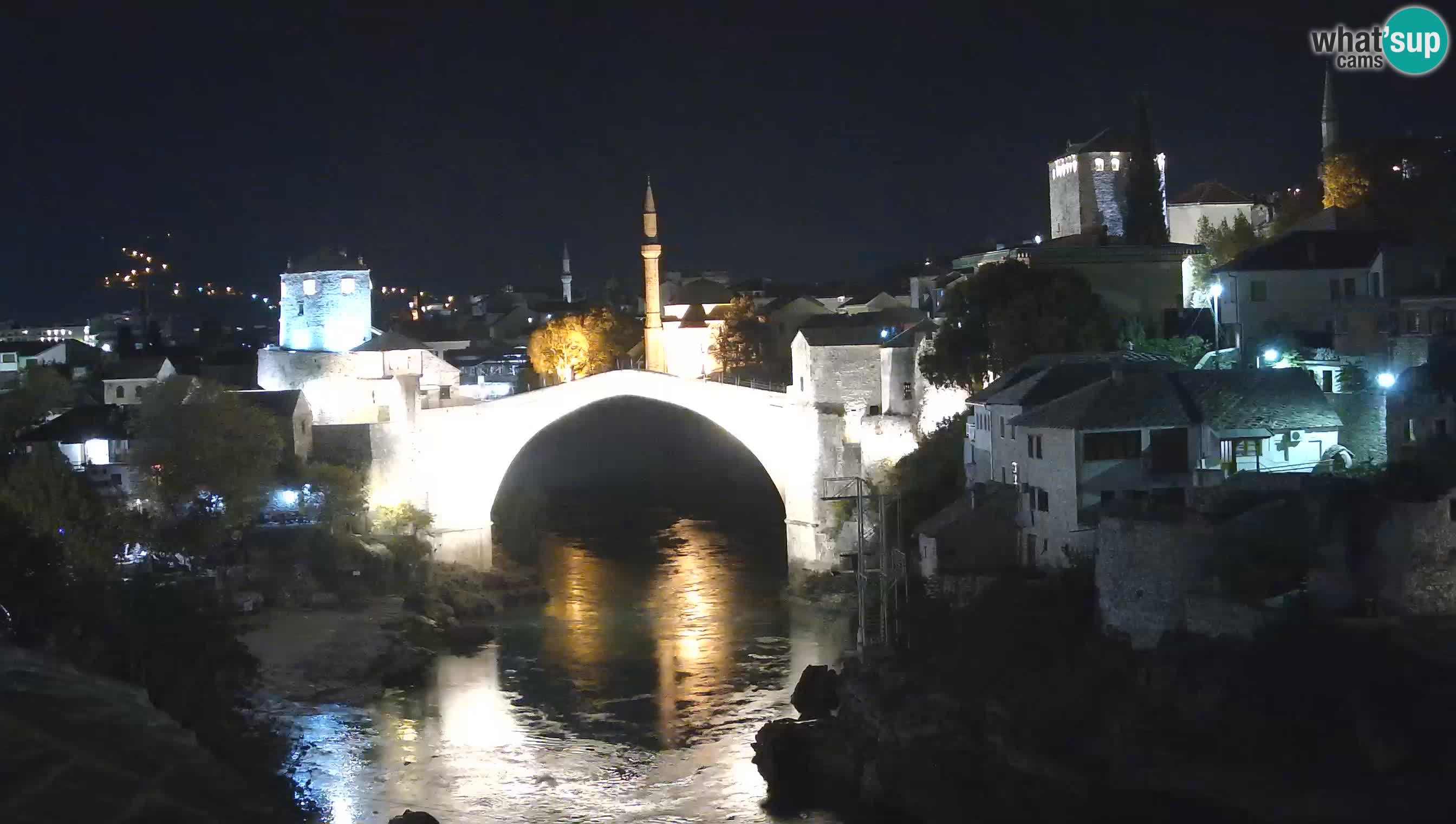 Webcam de Mostar – Le Vieux Pont sur la rivière Neretva