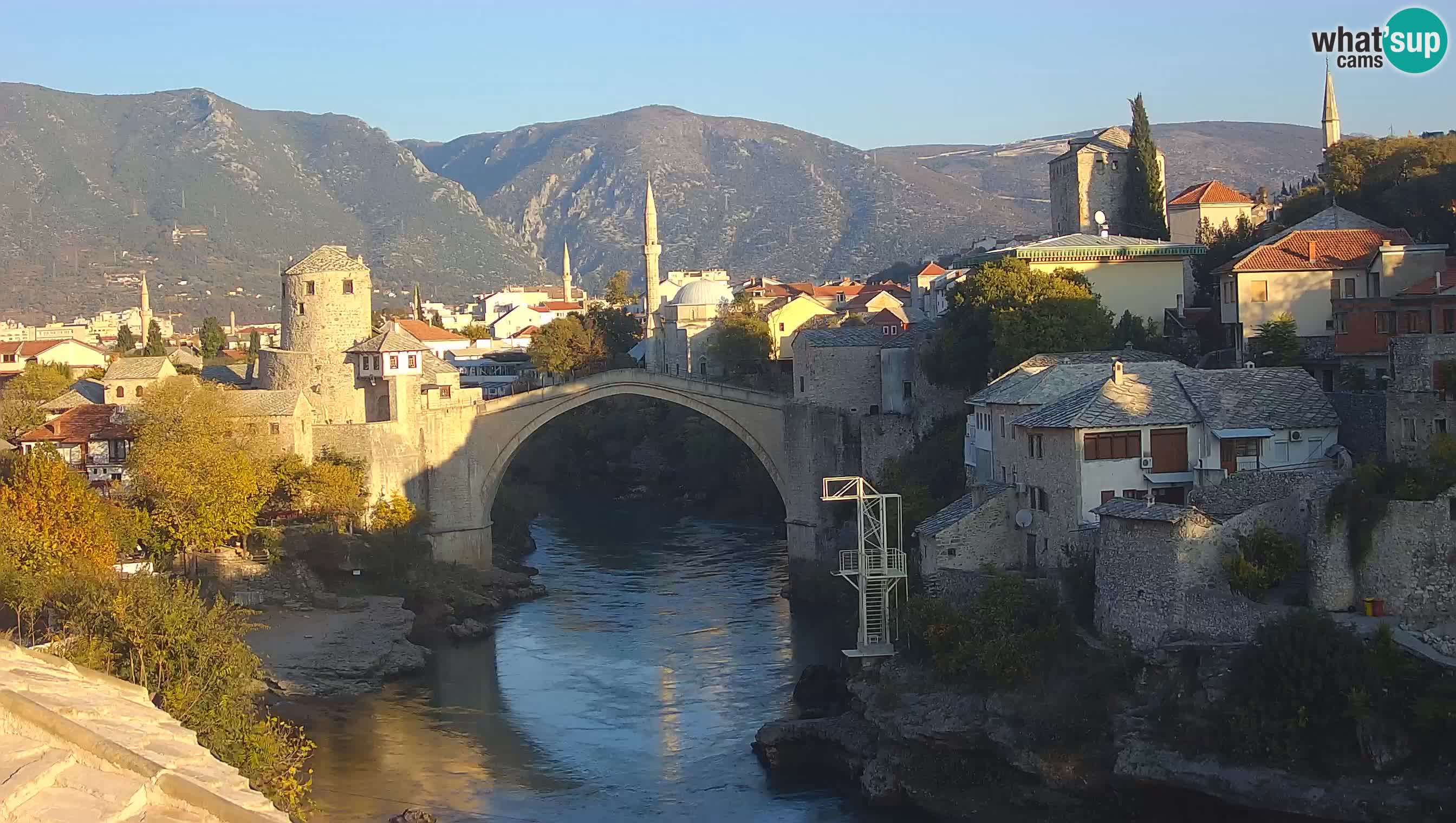 Mostar web kamera – Stari Most i rijeka Neretva – Goa Mostar