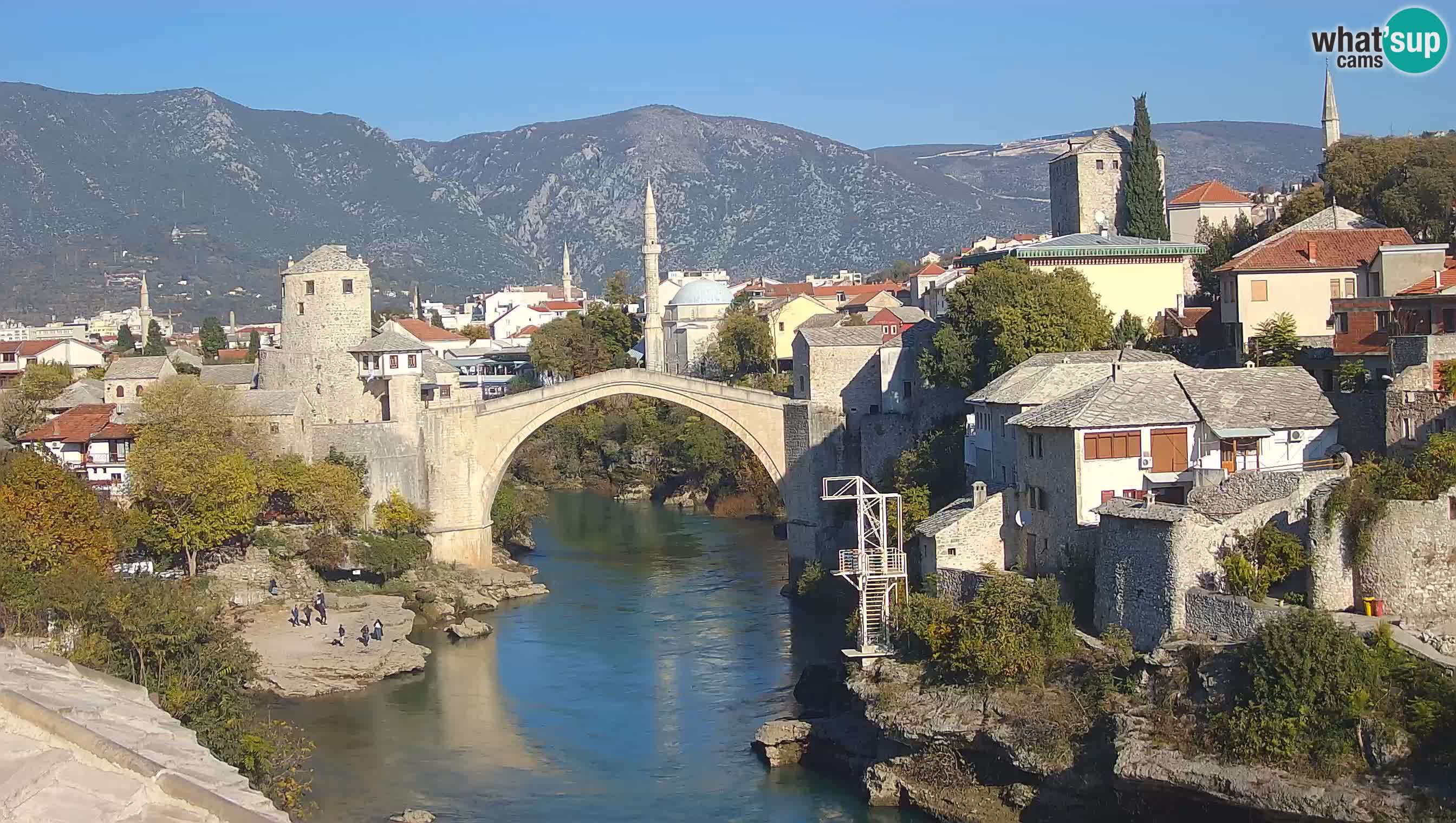 Cámara web de Mostar – El Viejo Puente sobre el río Neretva