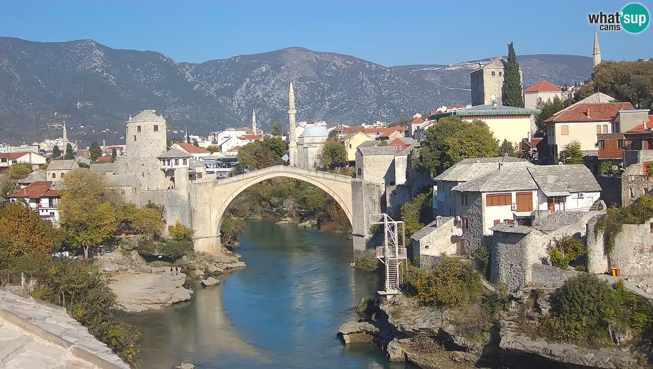 Mostar webcam – LIVE Old Bridge and Neretva river