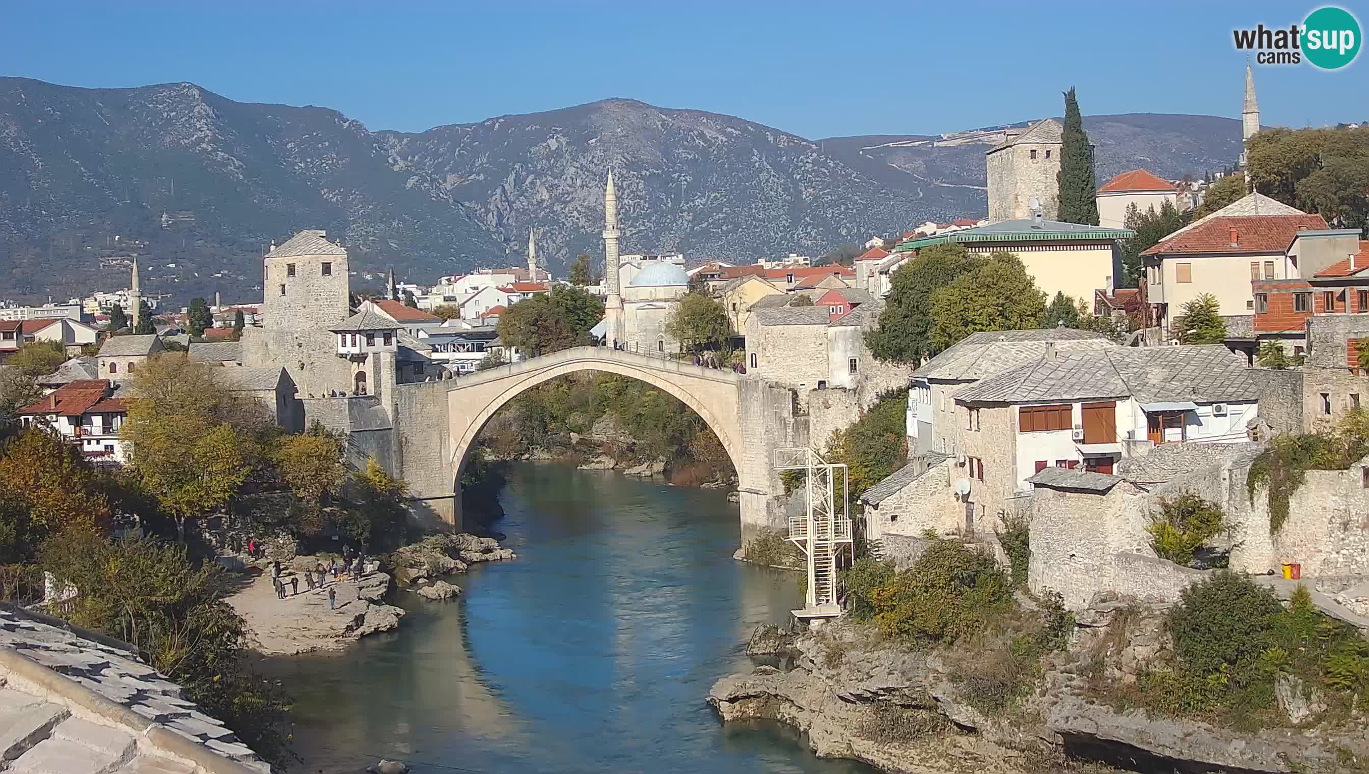 Mostar web kamera – Stari Most i rijeka Neretva – Goa Mostar