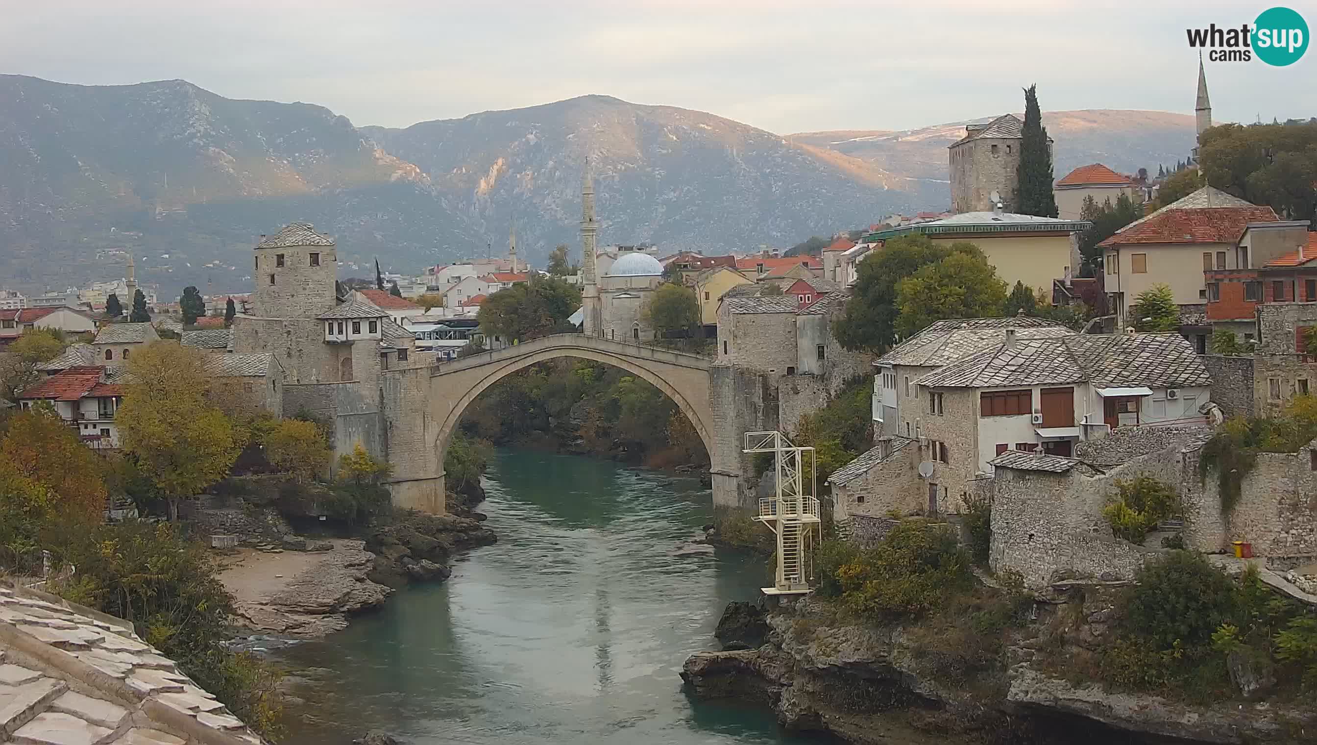 Mostar web kamera – Stari Most i rijeka Neretva – Goa Mostar