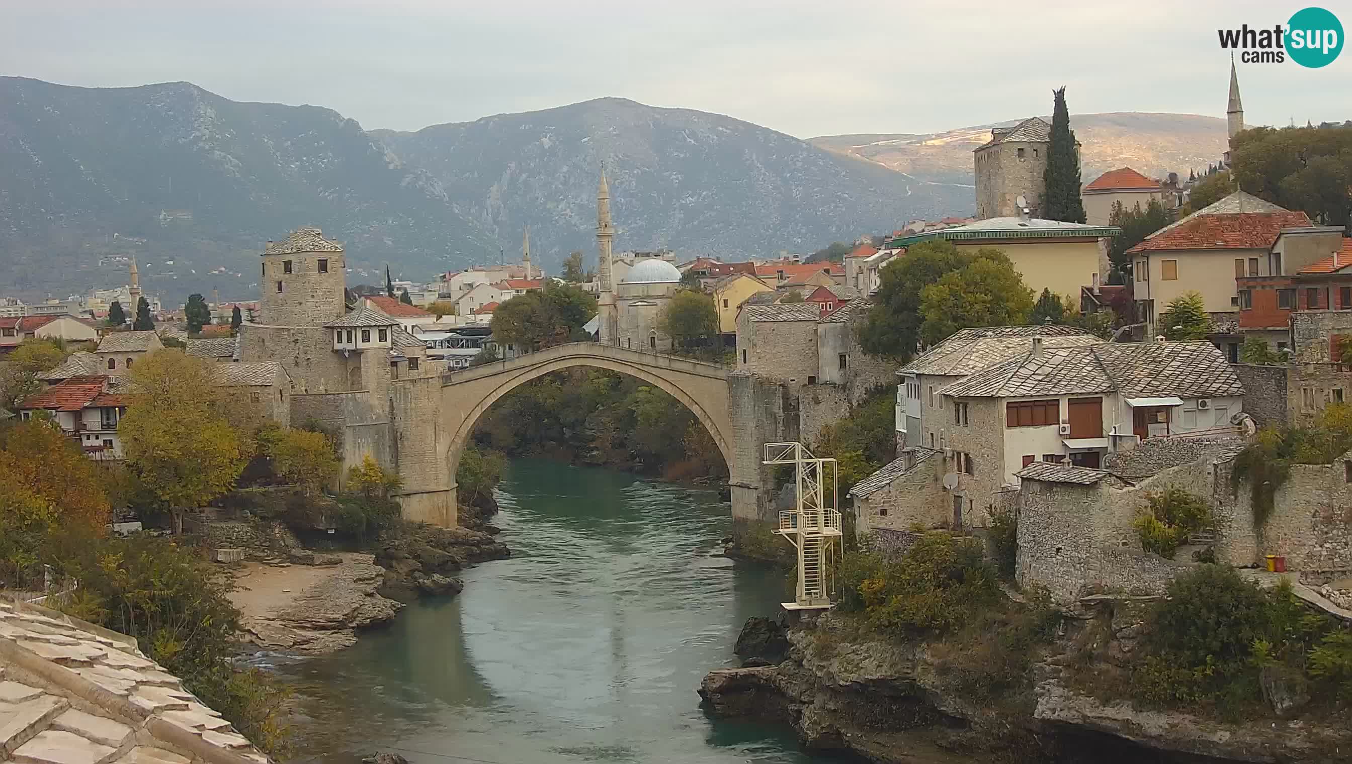 Mostar web kamera – Stari Most i rijeka Neretva – Goa Mostar