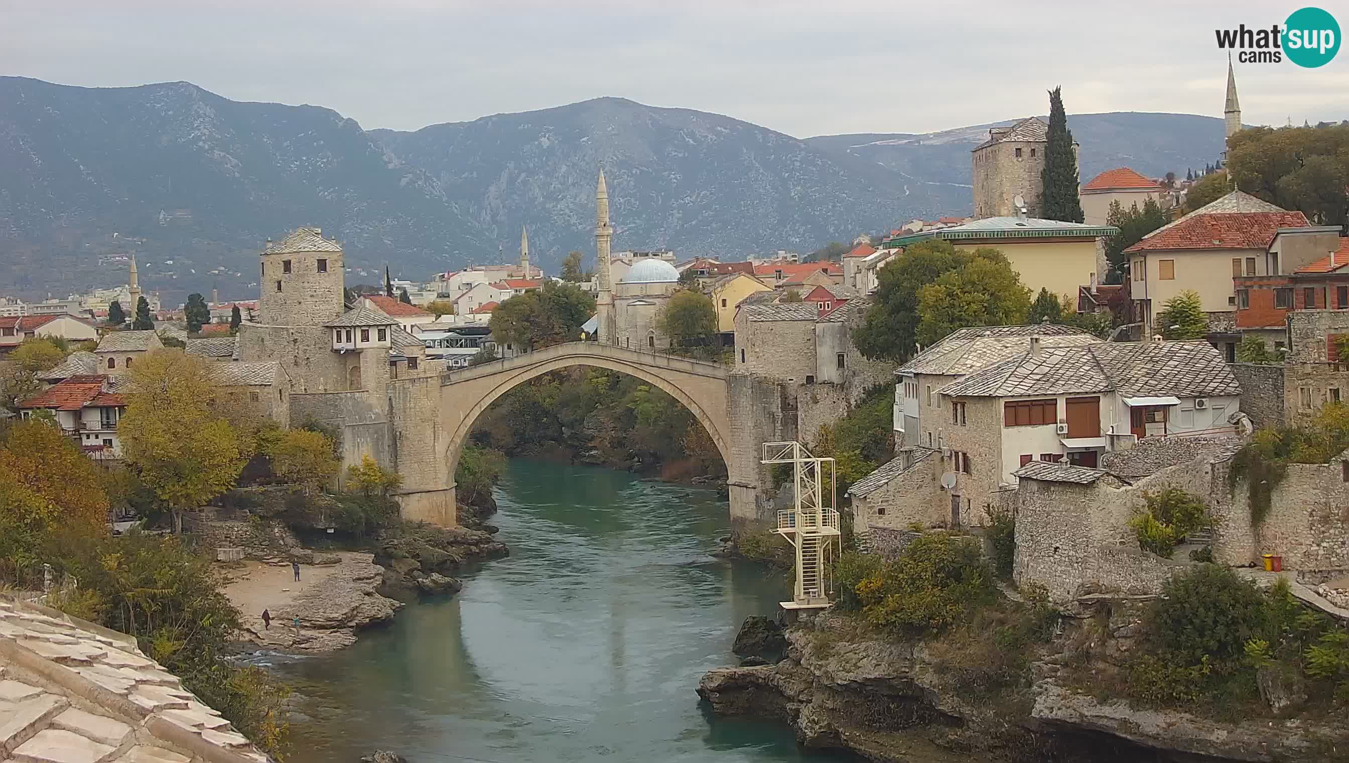 Mostar web kamera – Stari Most i rijeka Neretva – Goa Mostar