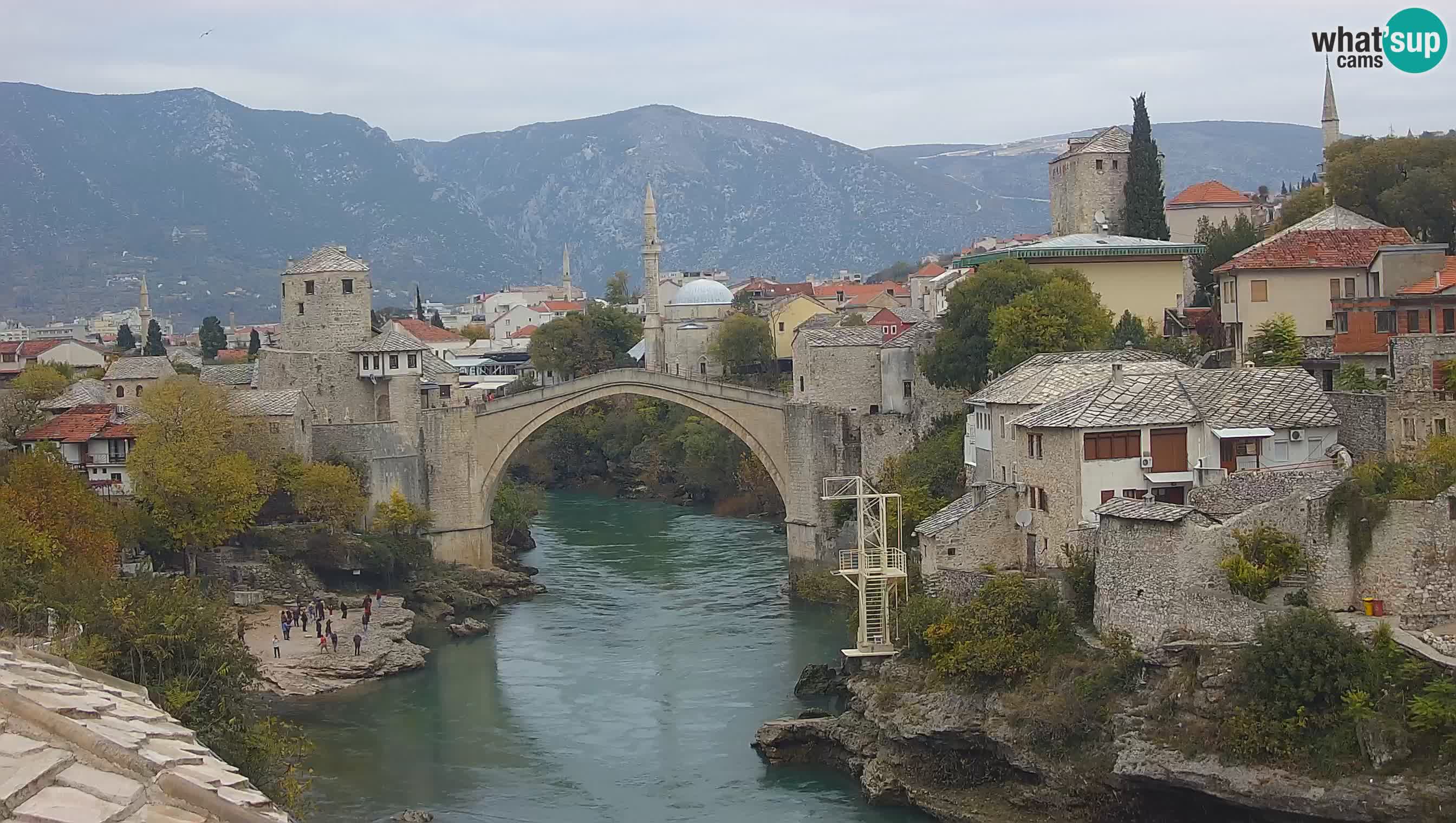 Cámara web de Mostar – El Viejo Puente sobre el río Neretva