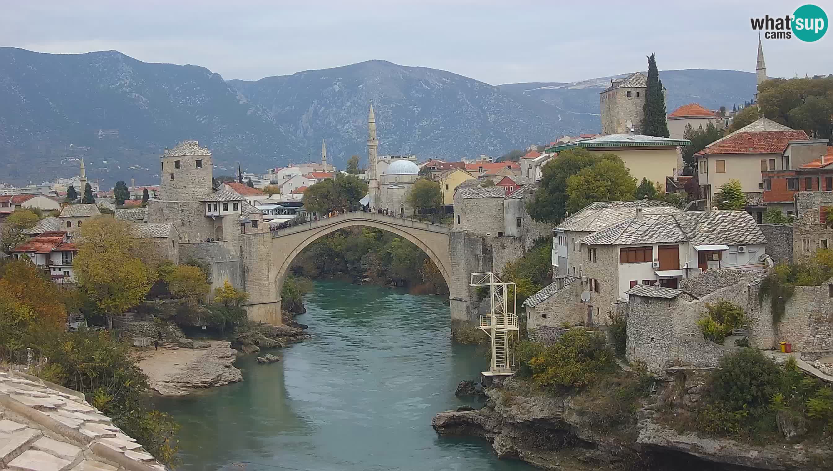 Cámara web de Mostar – El Viejo Puente sobre el río Neretva