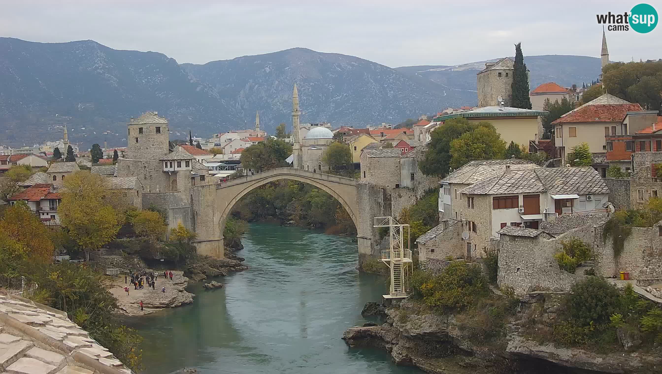 Cámara web de Mostar – El Viejo Puente sobre el río Neretva