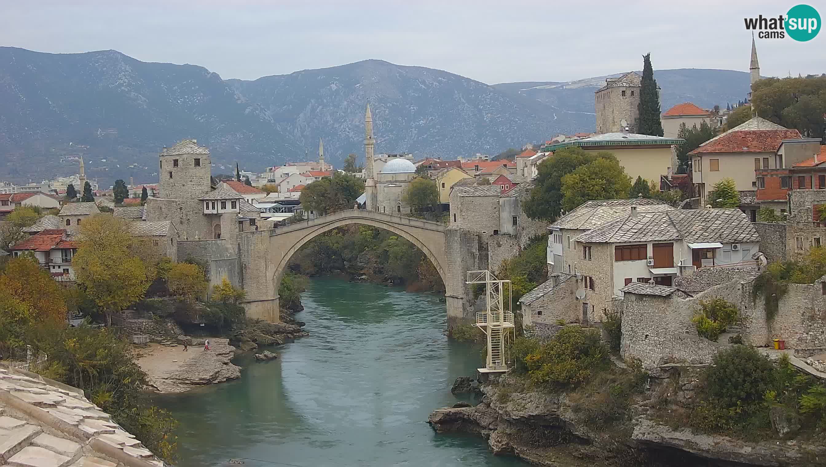 Mostar web kamera – Stari Most i rijeka Neretva – Goa Mostar