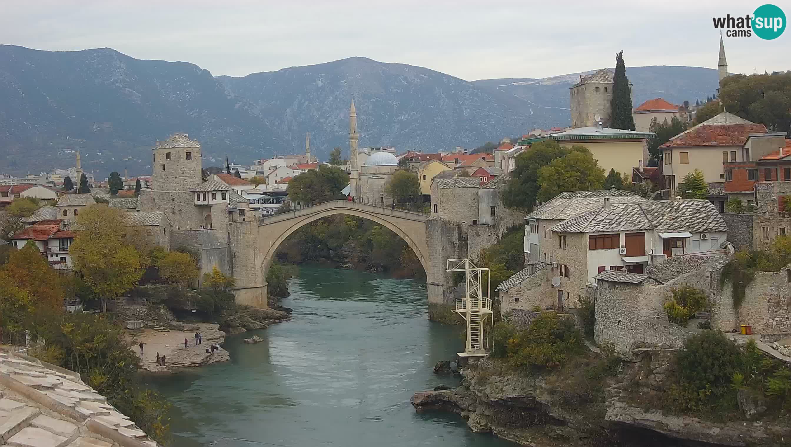 Cámara web de Mostar – El Viejo Puente sobre el río Neretva