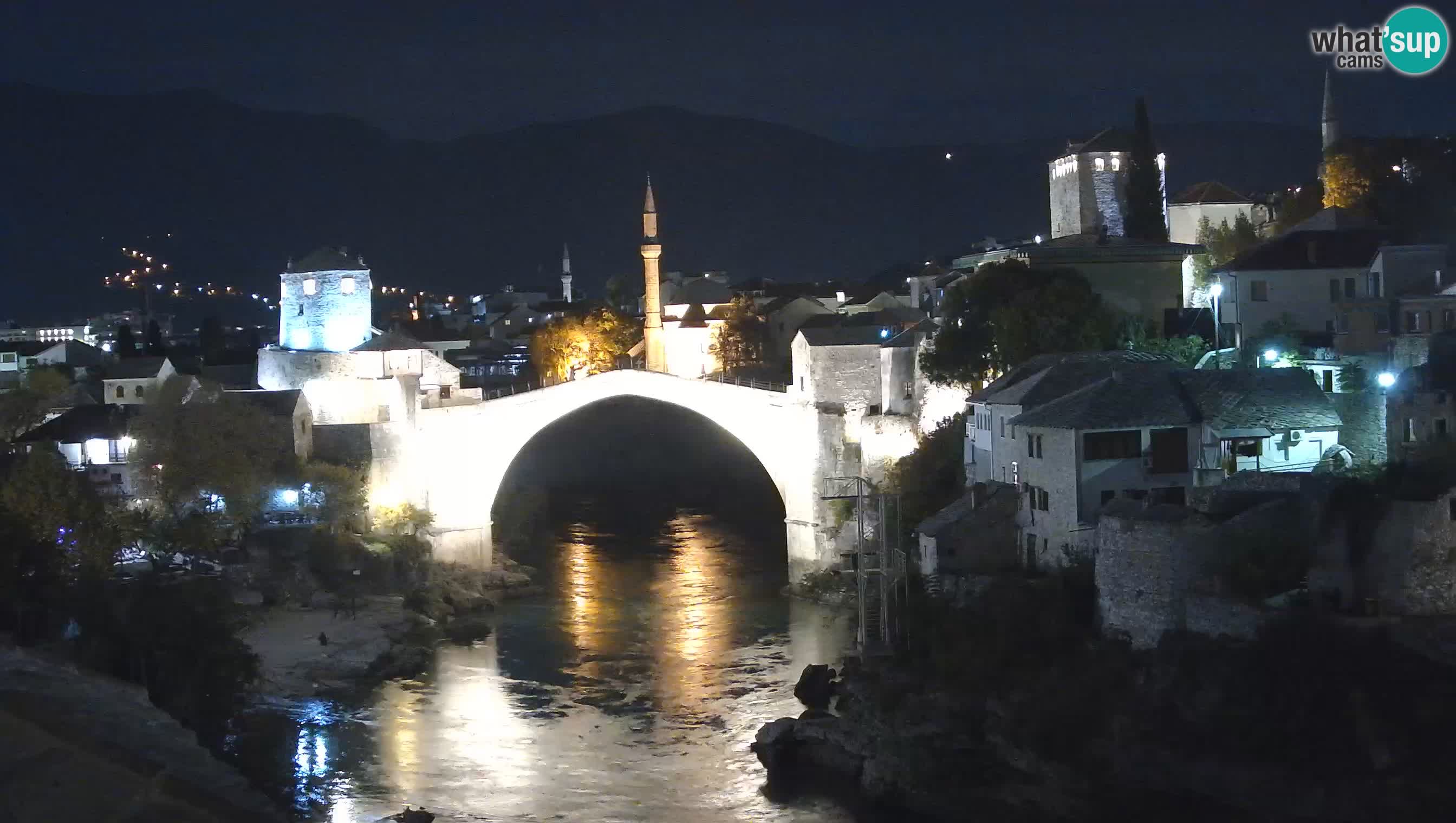 Cámara web de Mostar – El Viejo Puente sobre el río Neretva