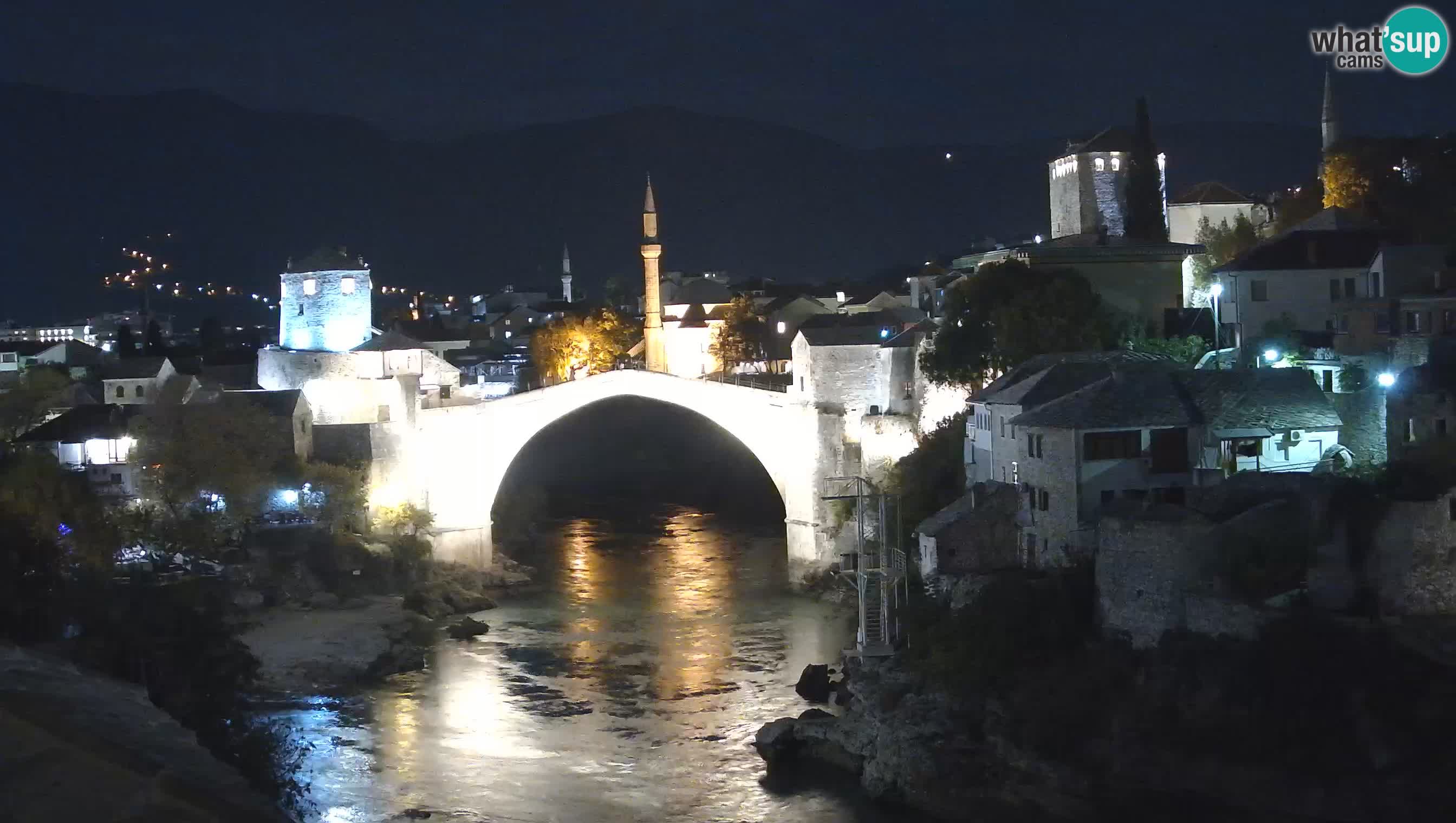 Cámara web de Mostar – El Viejo Puente sobre el río Neretva