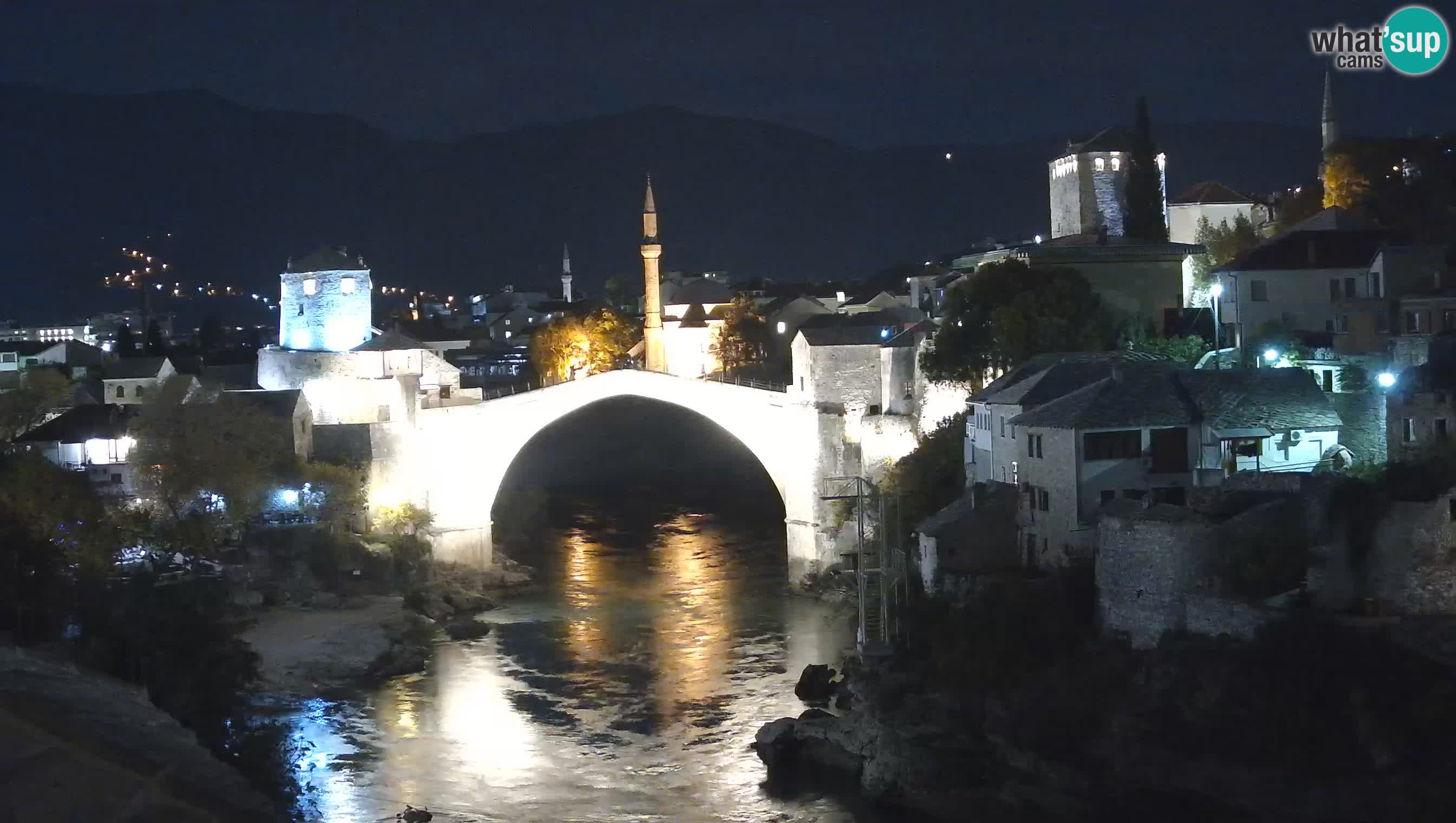 Cámara web de Mostar – El Viejo Puente sobre el río Neretva