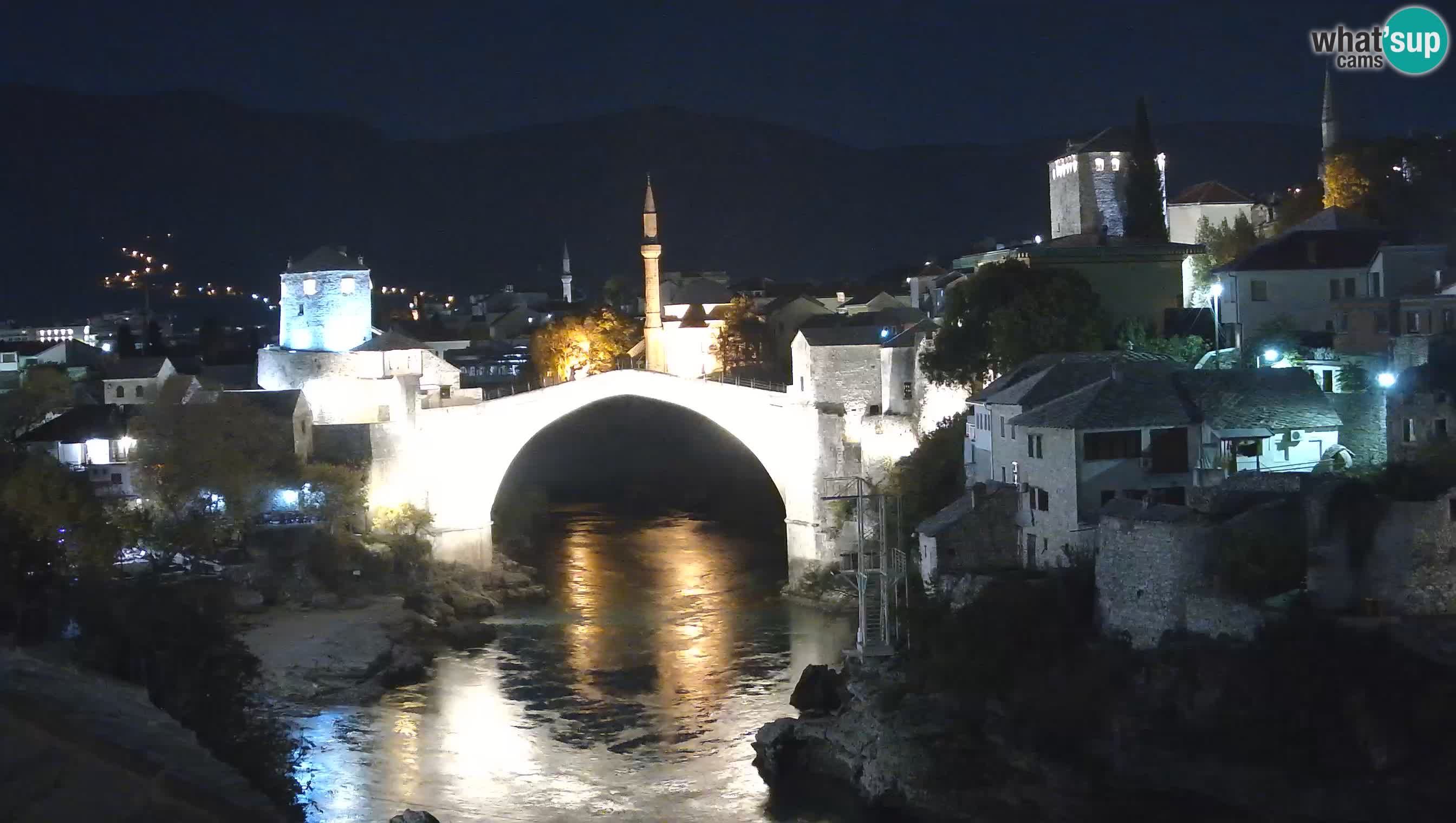 Webcam de Mostar – Le Vieux Pont sur la rivière Neretva