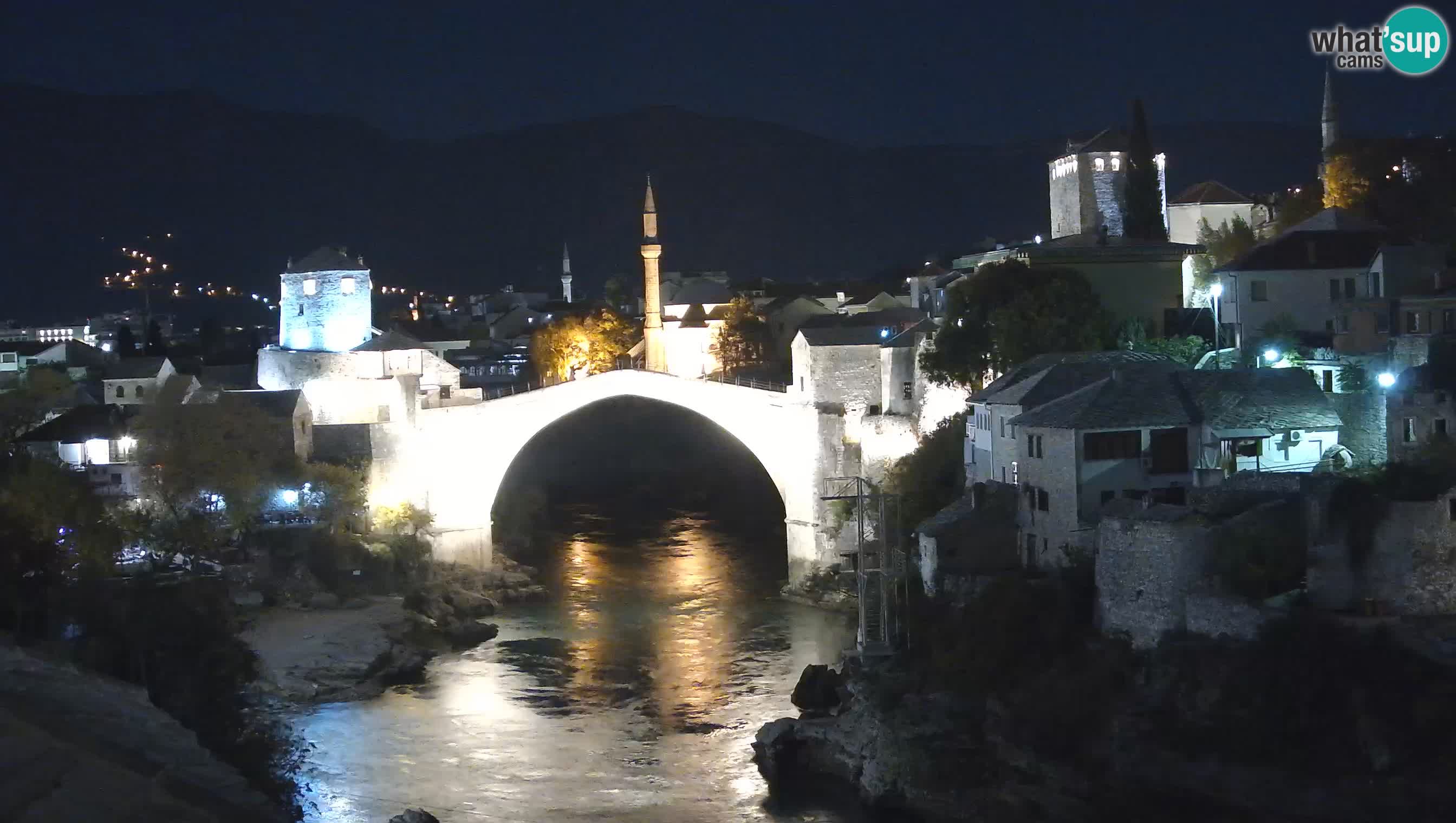 Cámara web de Mostar – El Viejo Puente sobre el río Neretva