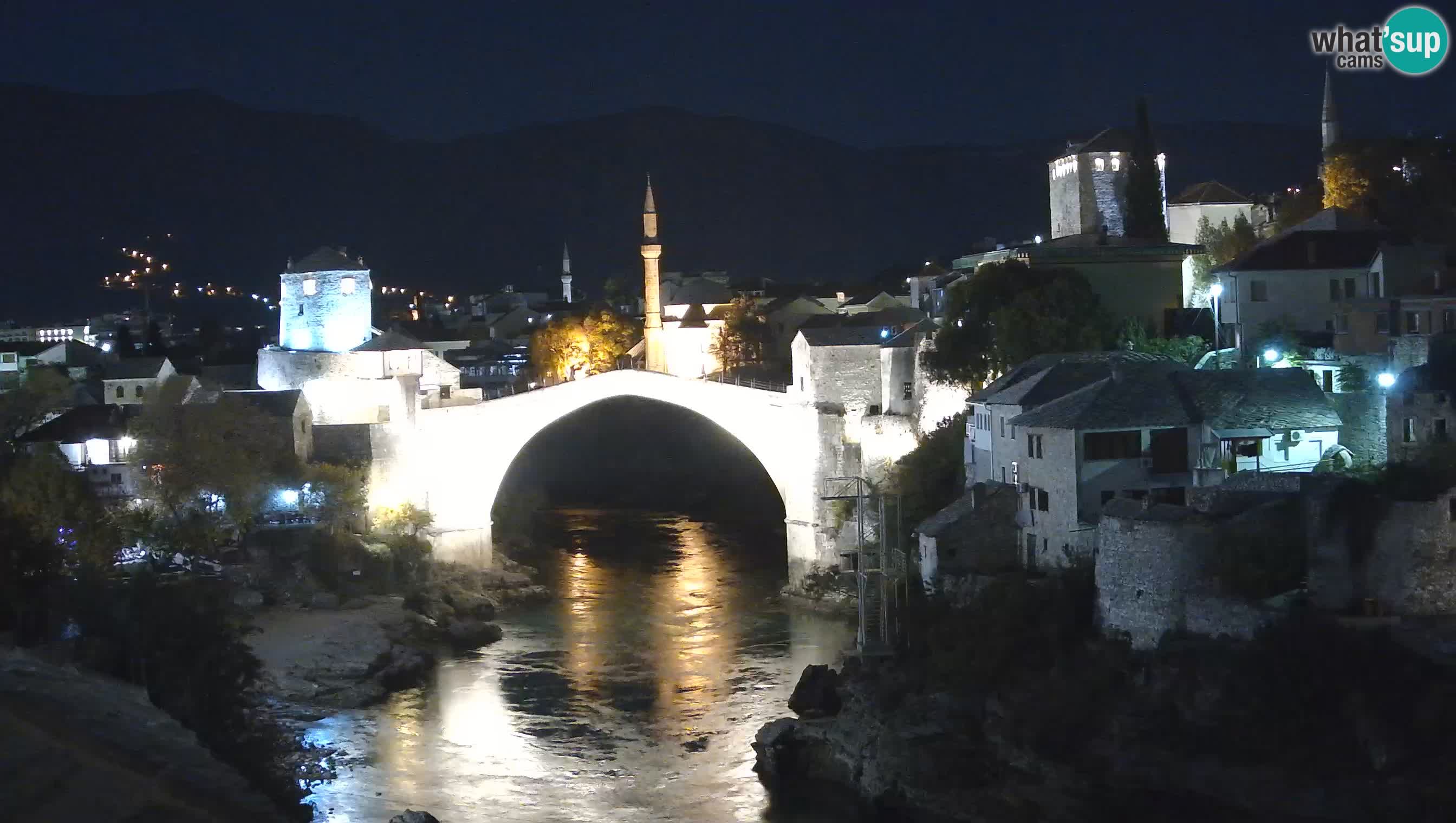 Cámara web de Mostar – El Viejo Puente sobre el río Neretva