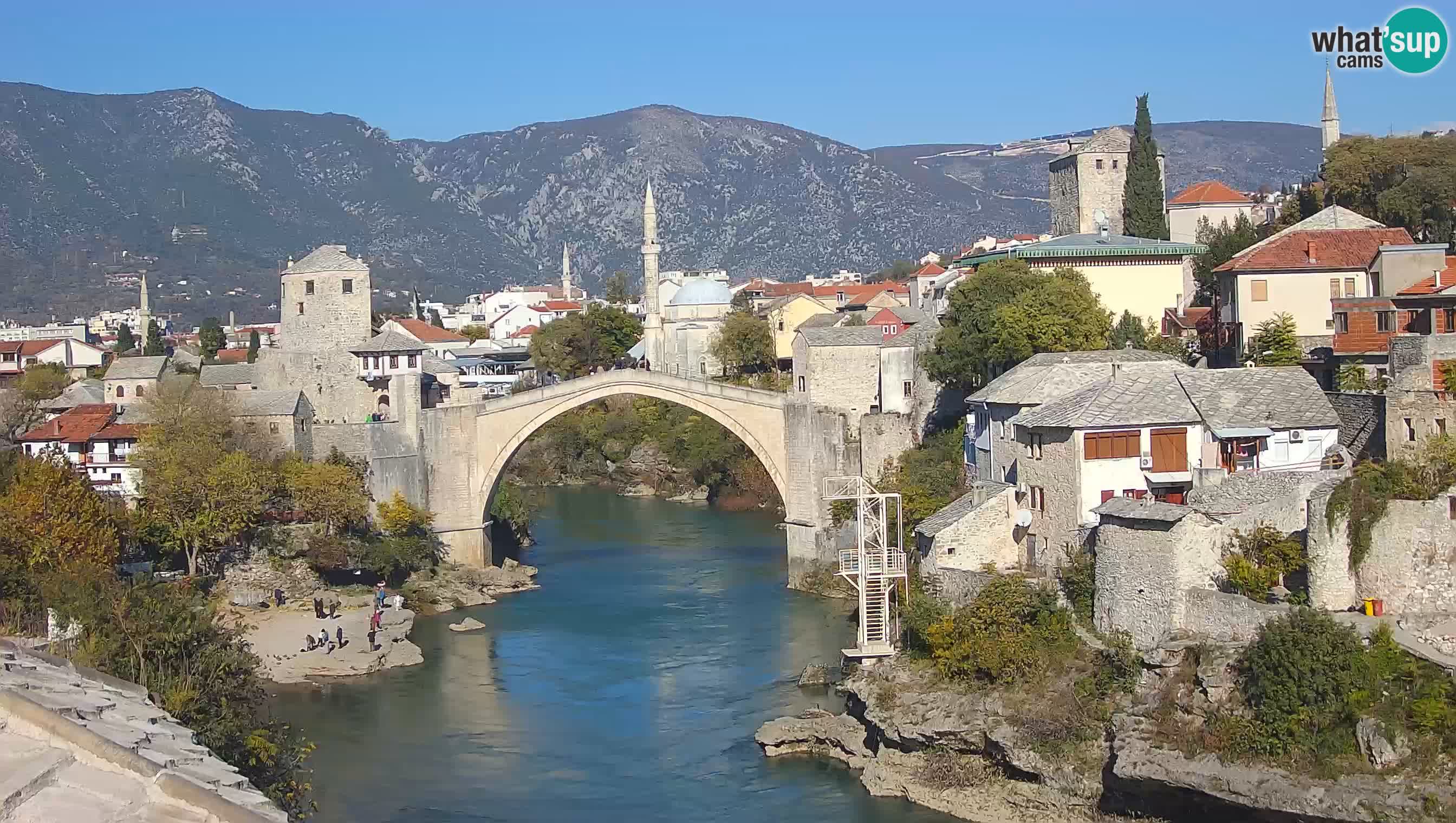 Mostar web kamera – Stari Most i rijeka Neretva – Goa Mostar