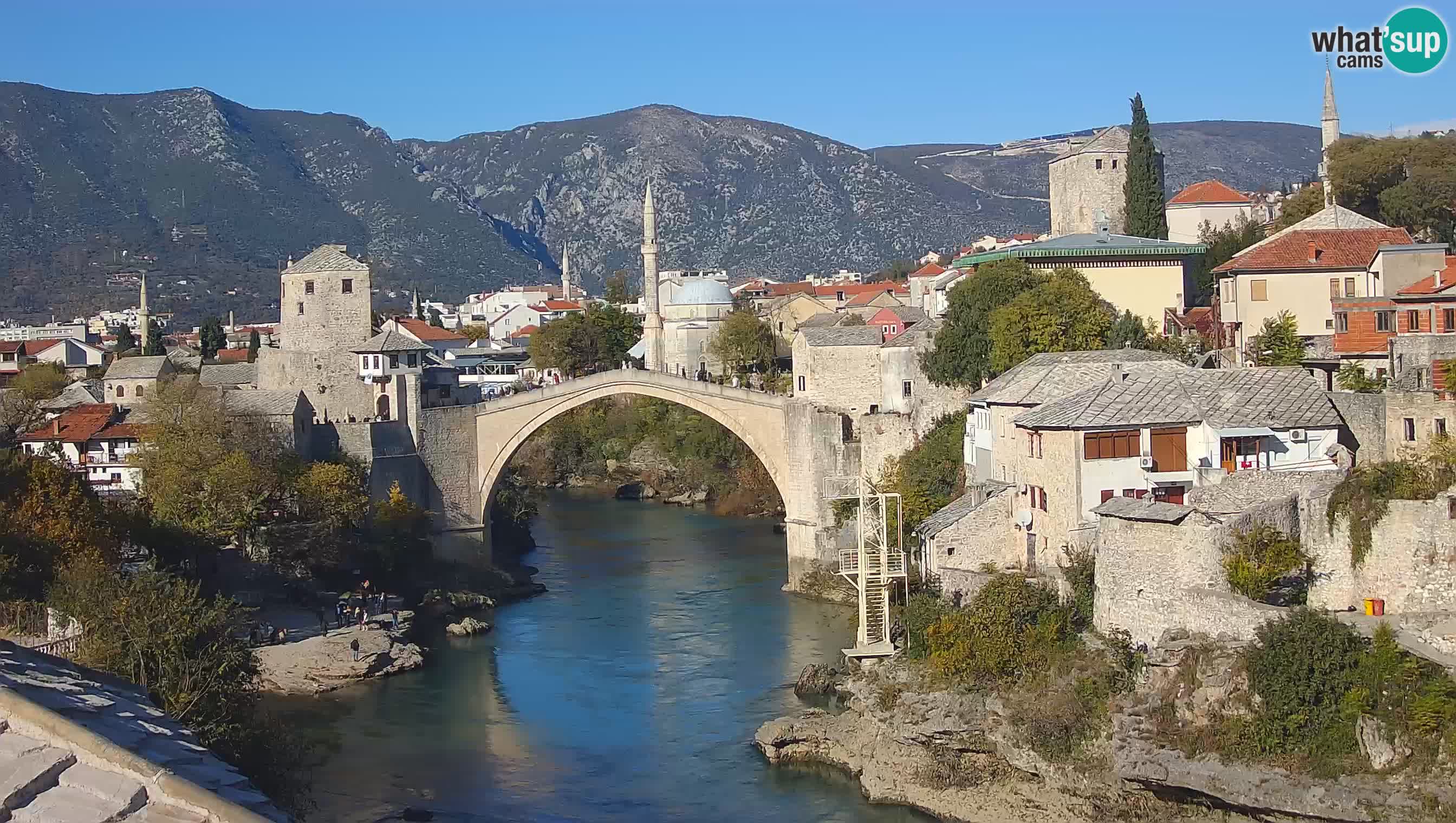 Mostar web kamera – Stari Most i rijeka Neretva – Goa Mostar