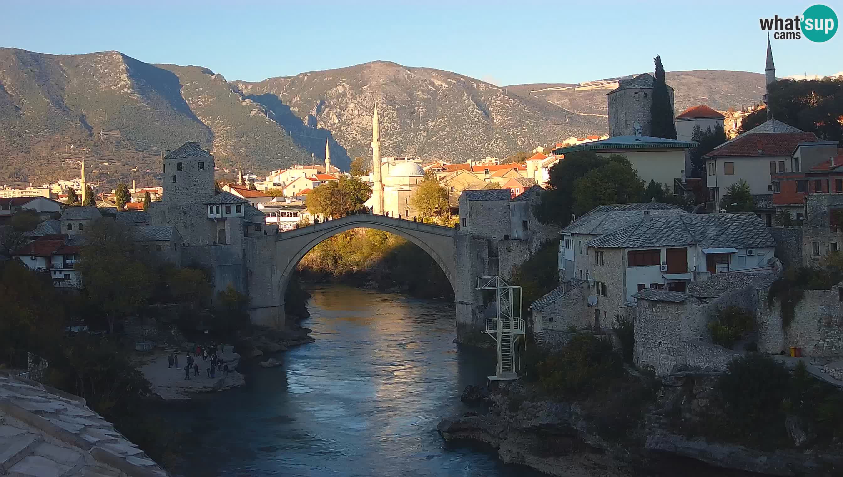 Cámara web de Mostar – El Viejo Puente sobre el río Neretva