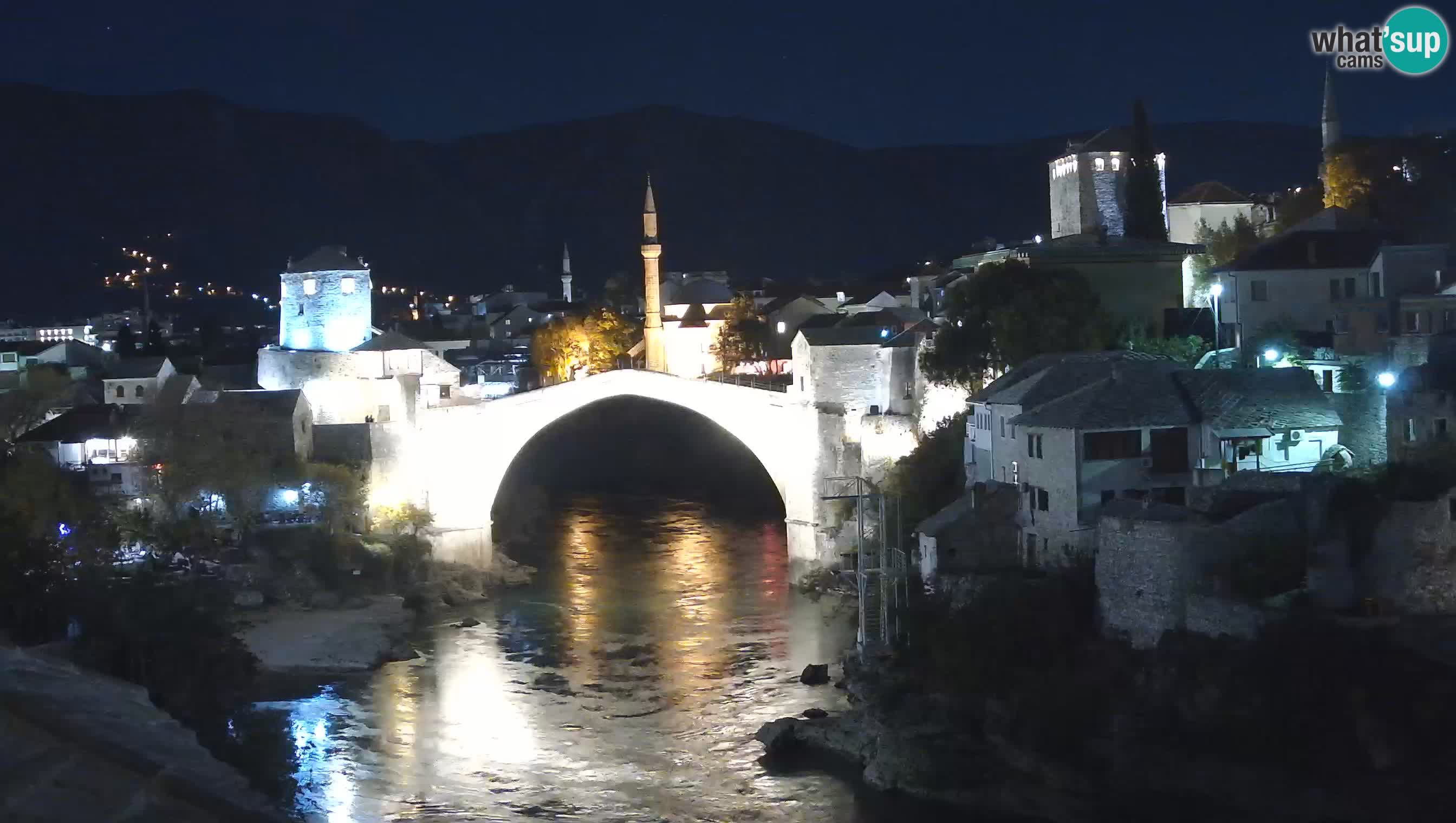 Cámara web de Mostar – El Viejo Puente sobre el río Neretva