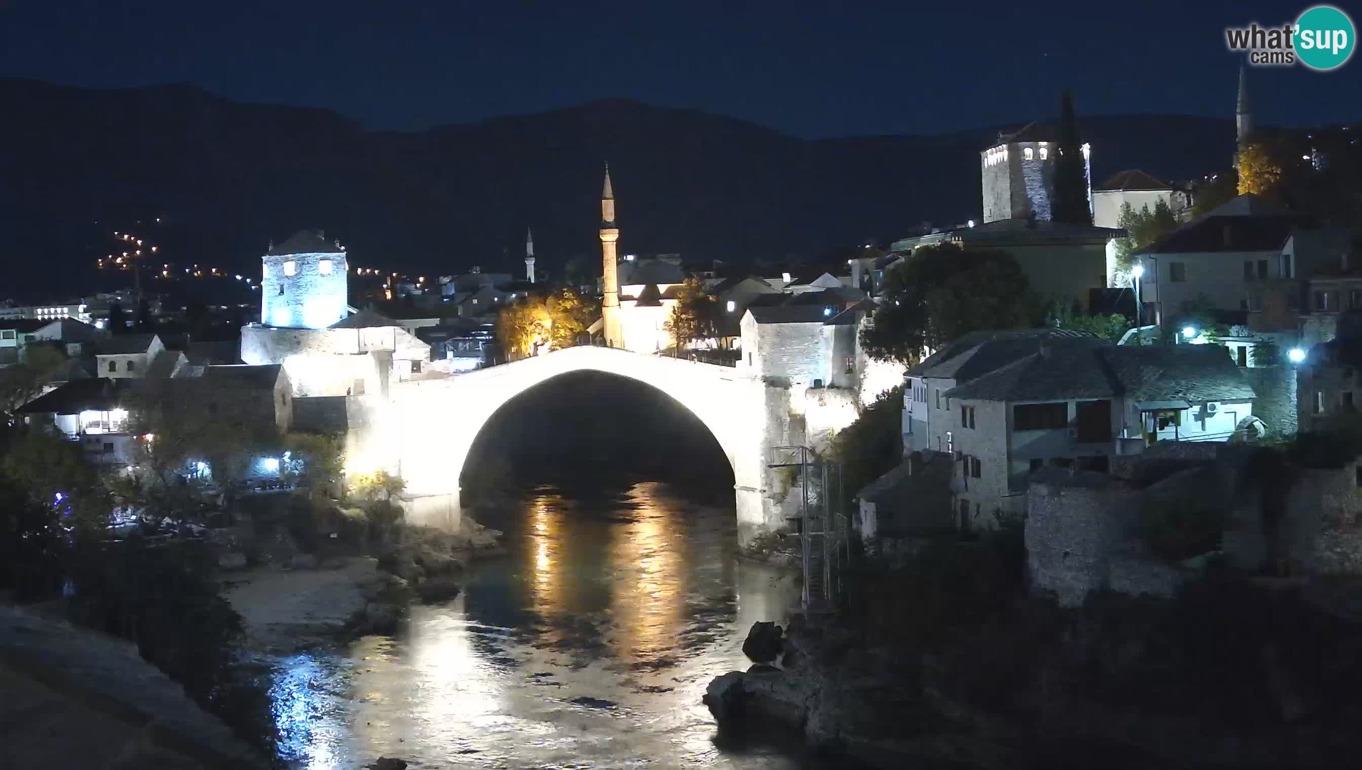 Cámara web de Mostar – El Viejo Puente sobre el río Neretva