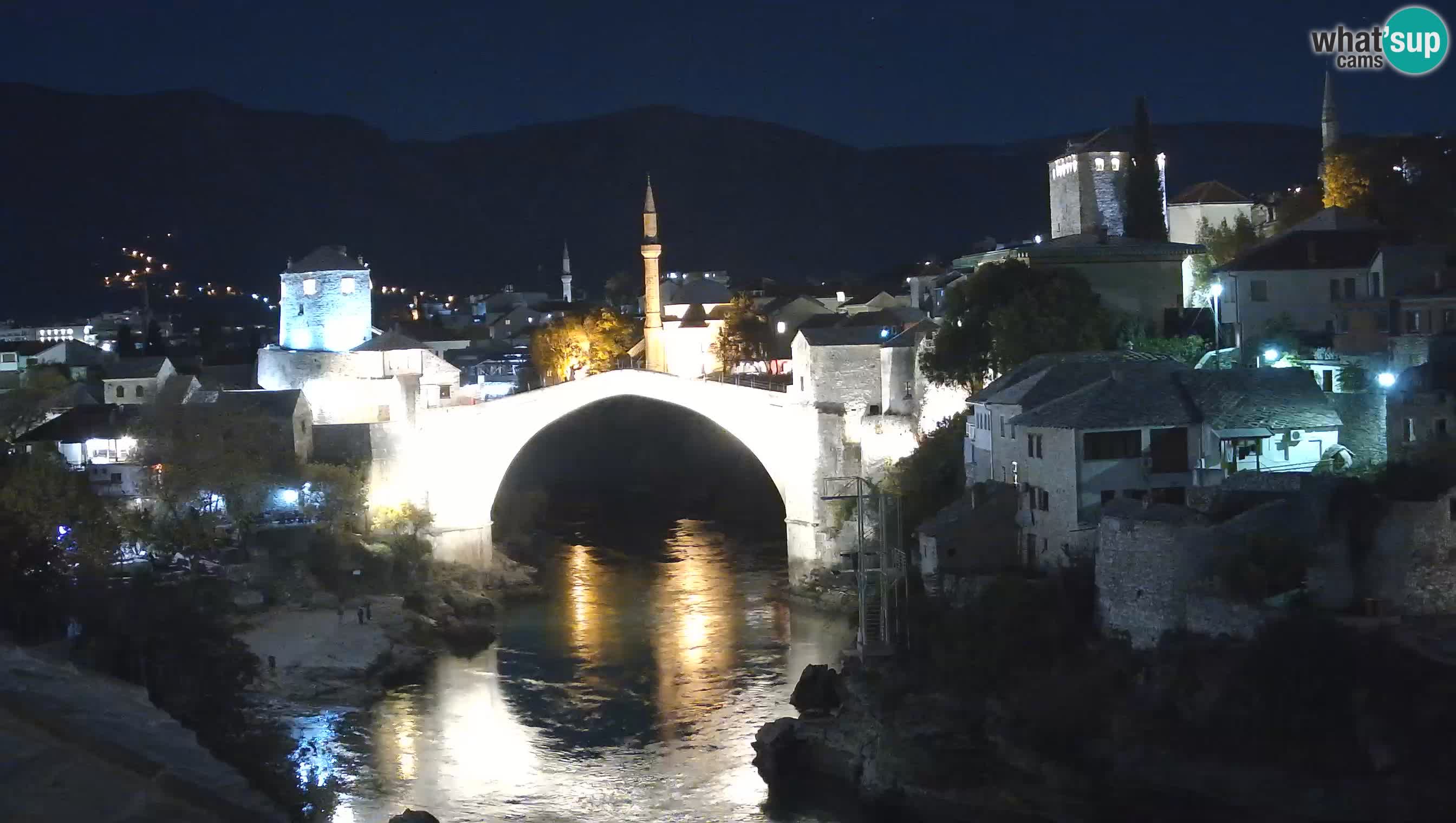 Cámara web de Mostar – El Viejo Puente sobre el río Neretva