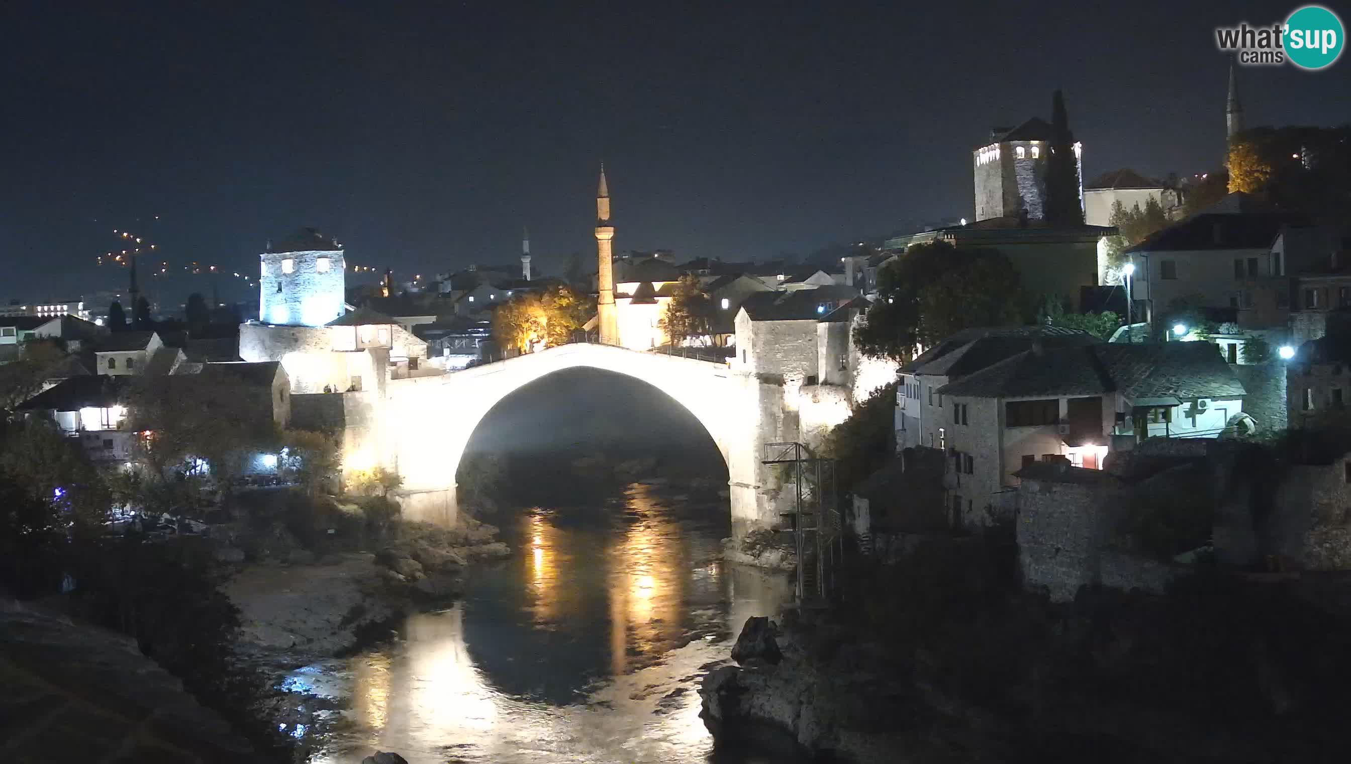 Webcam de Mostar – Le Vieux Pont sur la rivière Neretva