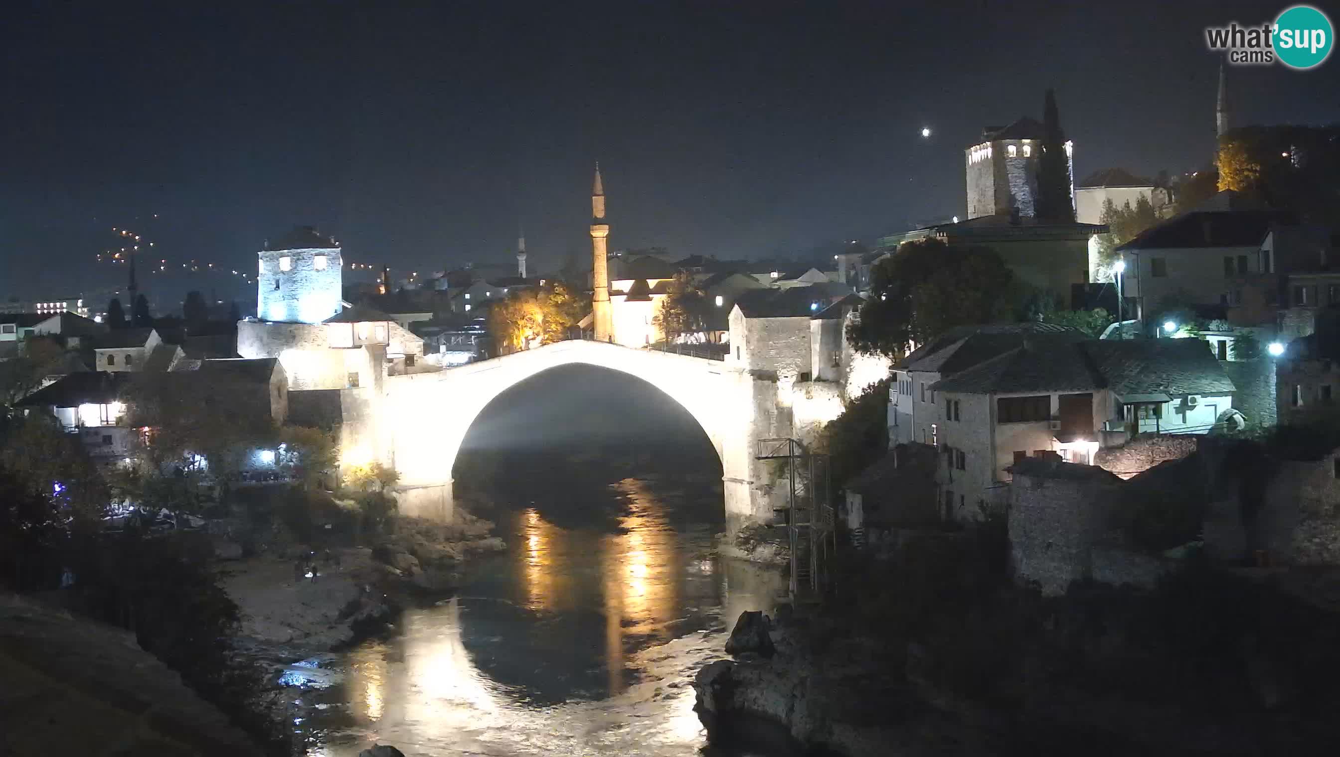 Webcam de Mostar – Le Vieux Pont sur la rivière Neretva