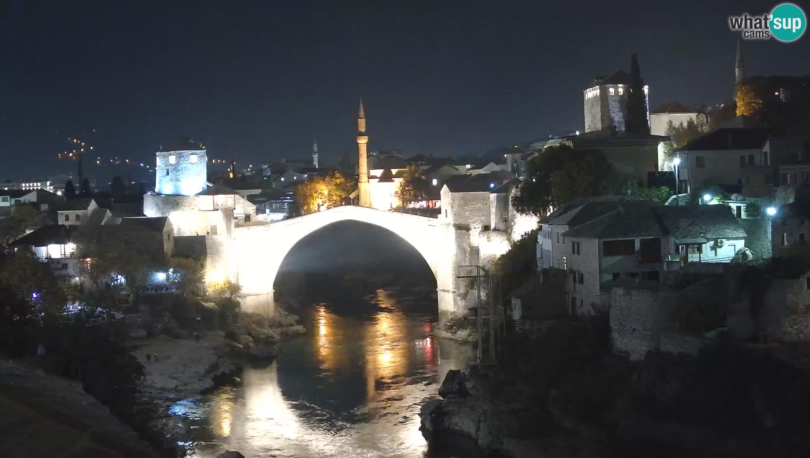 Cámara web de Mostar – El Viejo Puente sobre el río Neretva