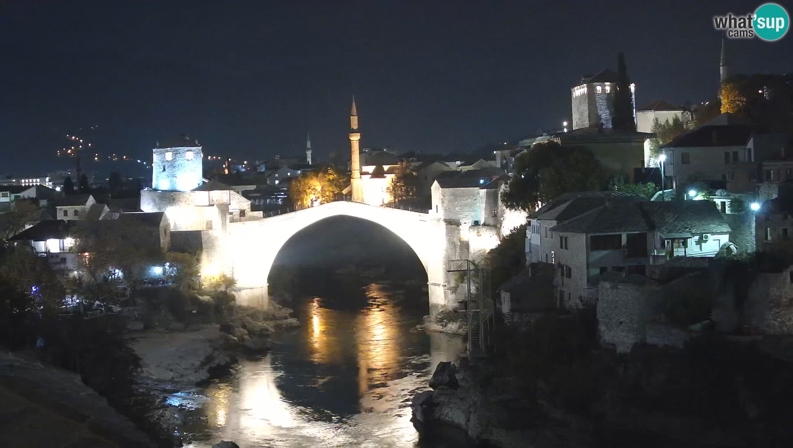 Webcam de Mostar – Le Vieux Pont sur la rivière Neretva