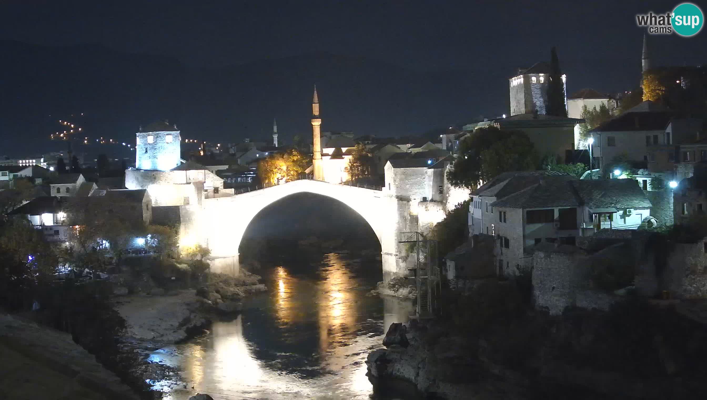 Cámara web de Mostar – El Viejo Puente sobre el río Neretva