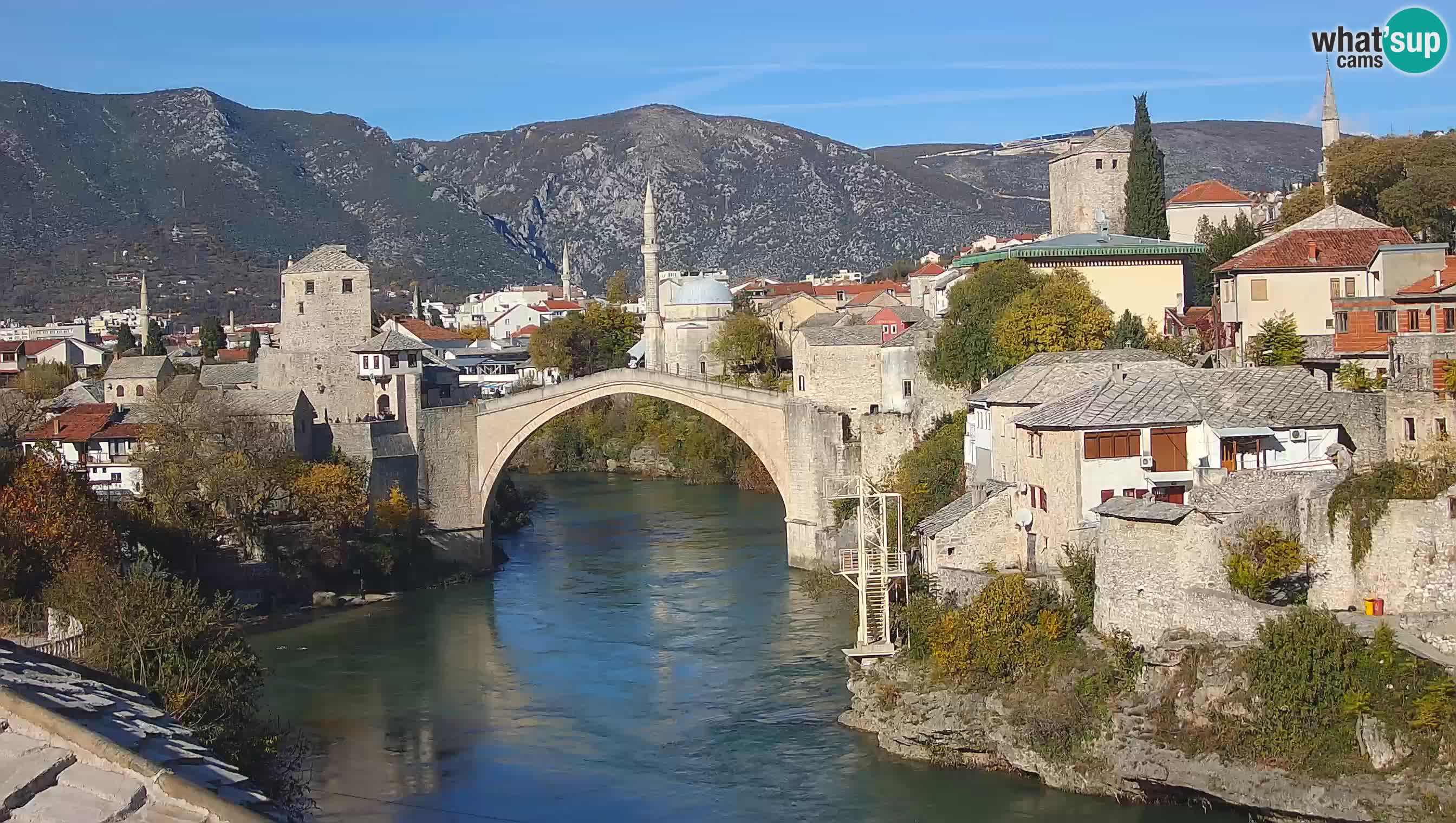 Mostar web kamera – Stari Most i rijeka Neretva – Goa Mostar