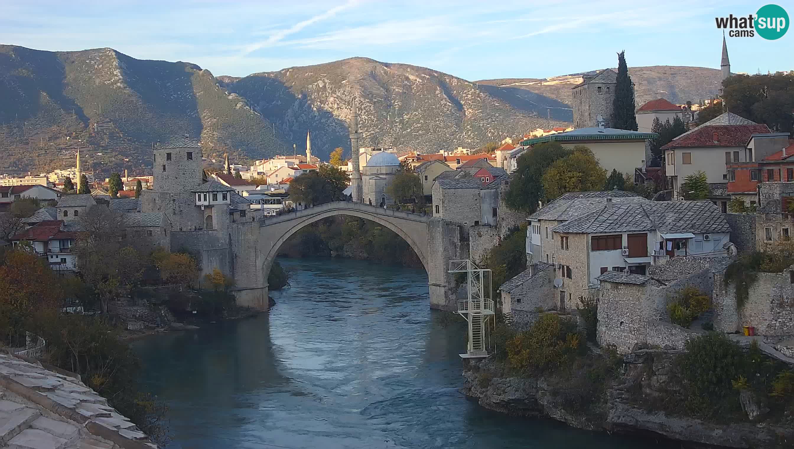 Mostar web kamera – Stari Most i rijeka Neretva – Goa Mostar