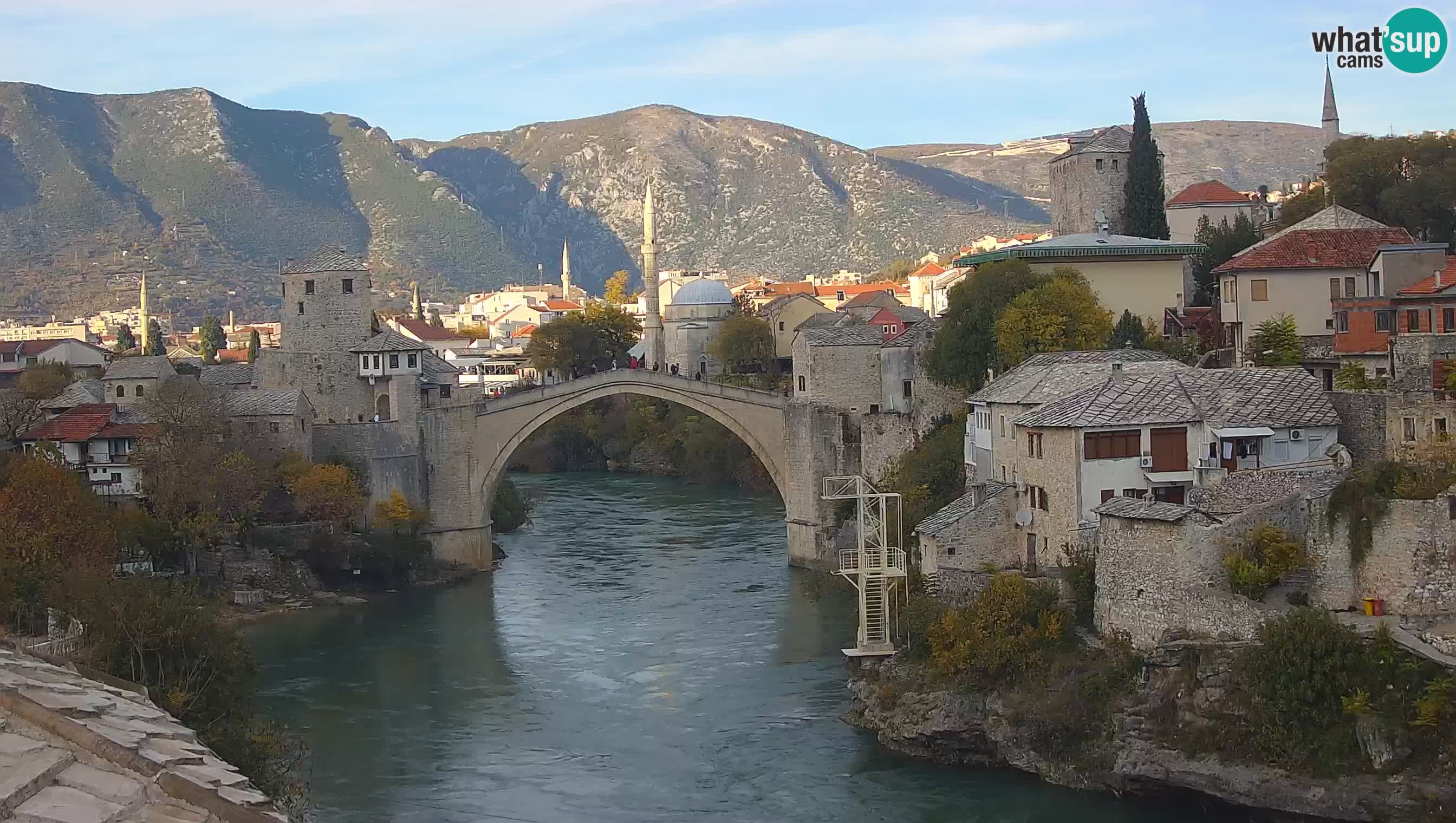 Mostar web kamera – Stari Most i rijeka Neretva – Goa Mostar