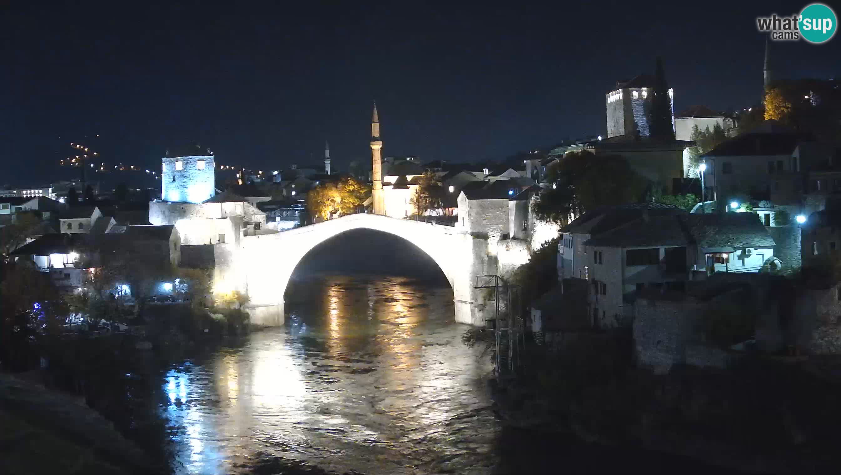 Cámara web de Mostar – El Viejo Puente sobre el río Neretva